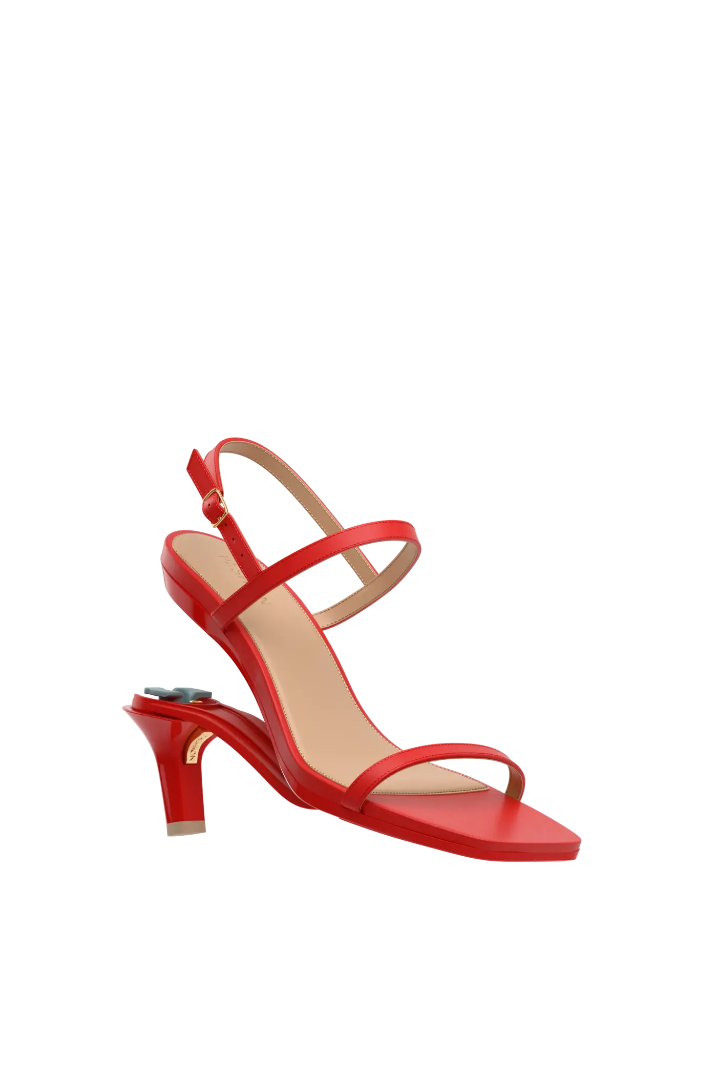 The Miranda - Cherry Red Leather 3 Stiletto