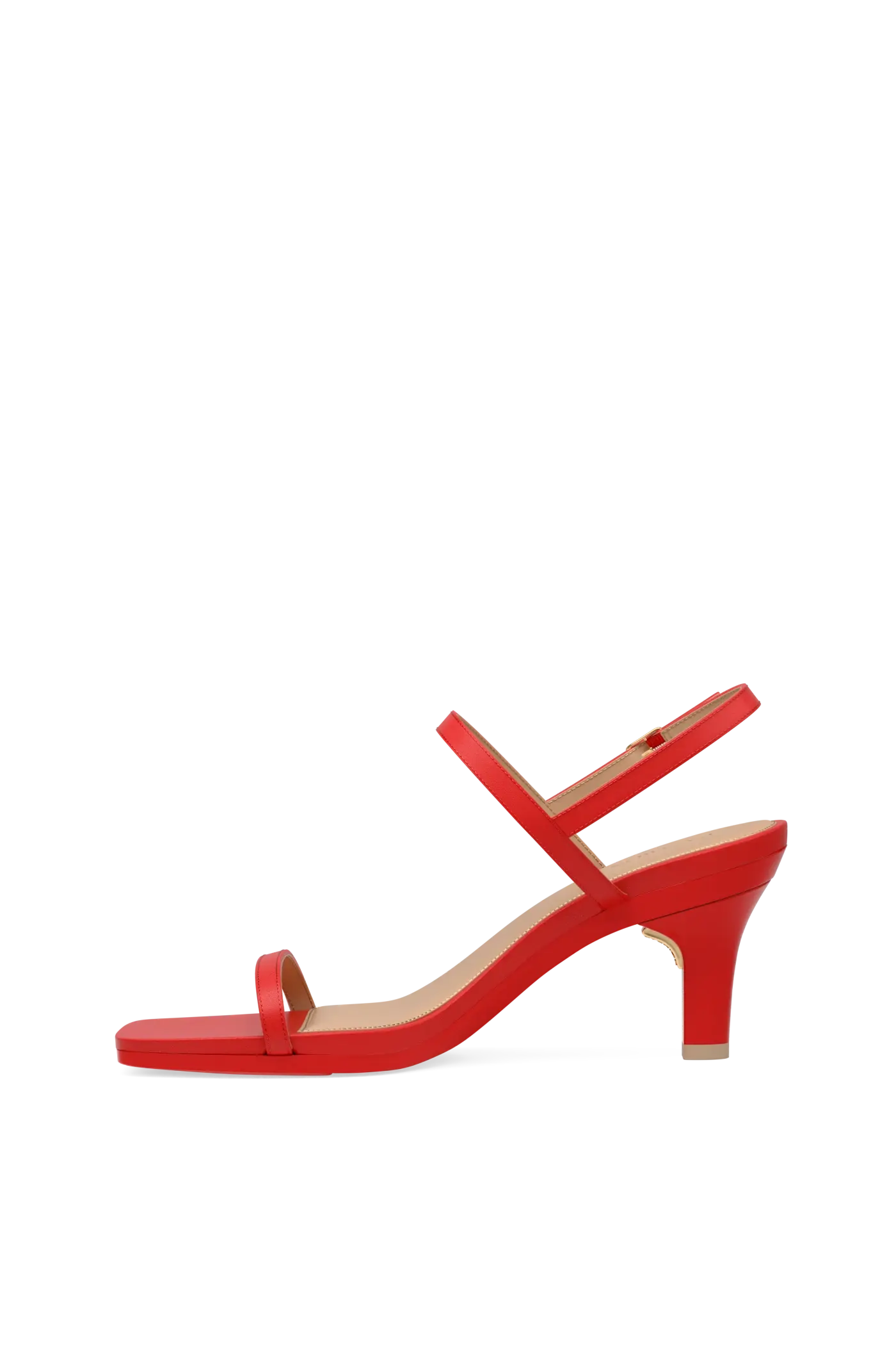 The Miranda - Cherry Red Leather 3 Stiletto