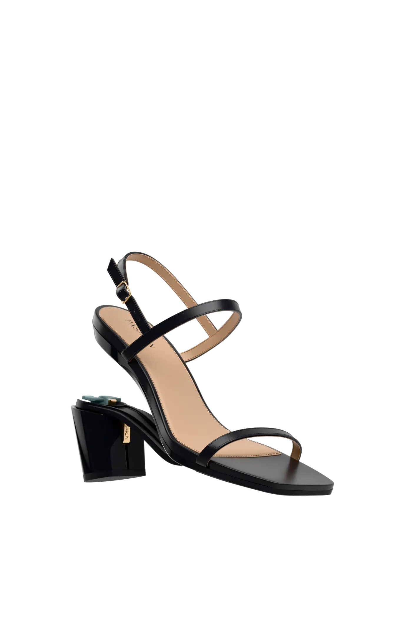 The Miranda - Coal Leather 3 Block