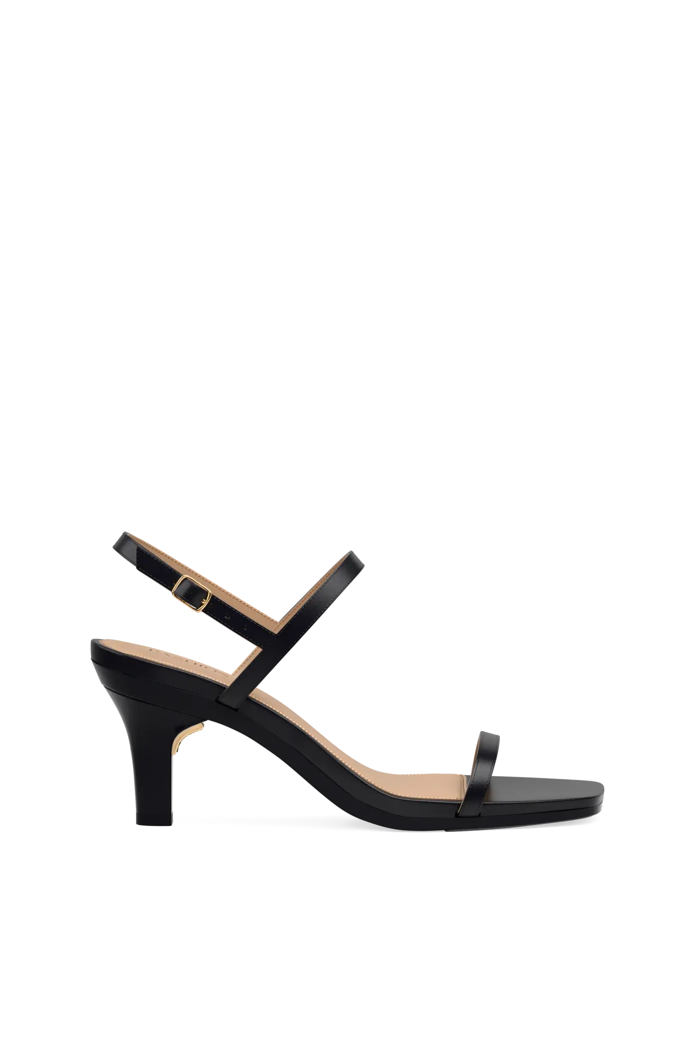 The Miranda - Coal Leather 3 Stiletto