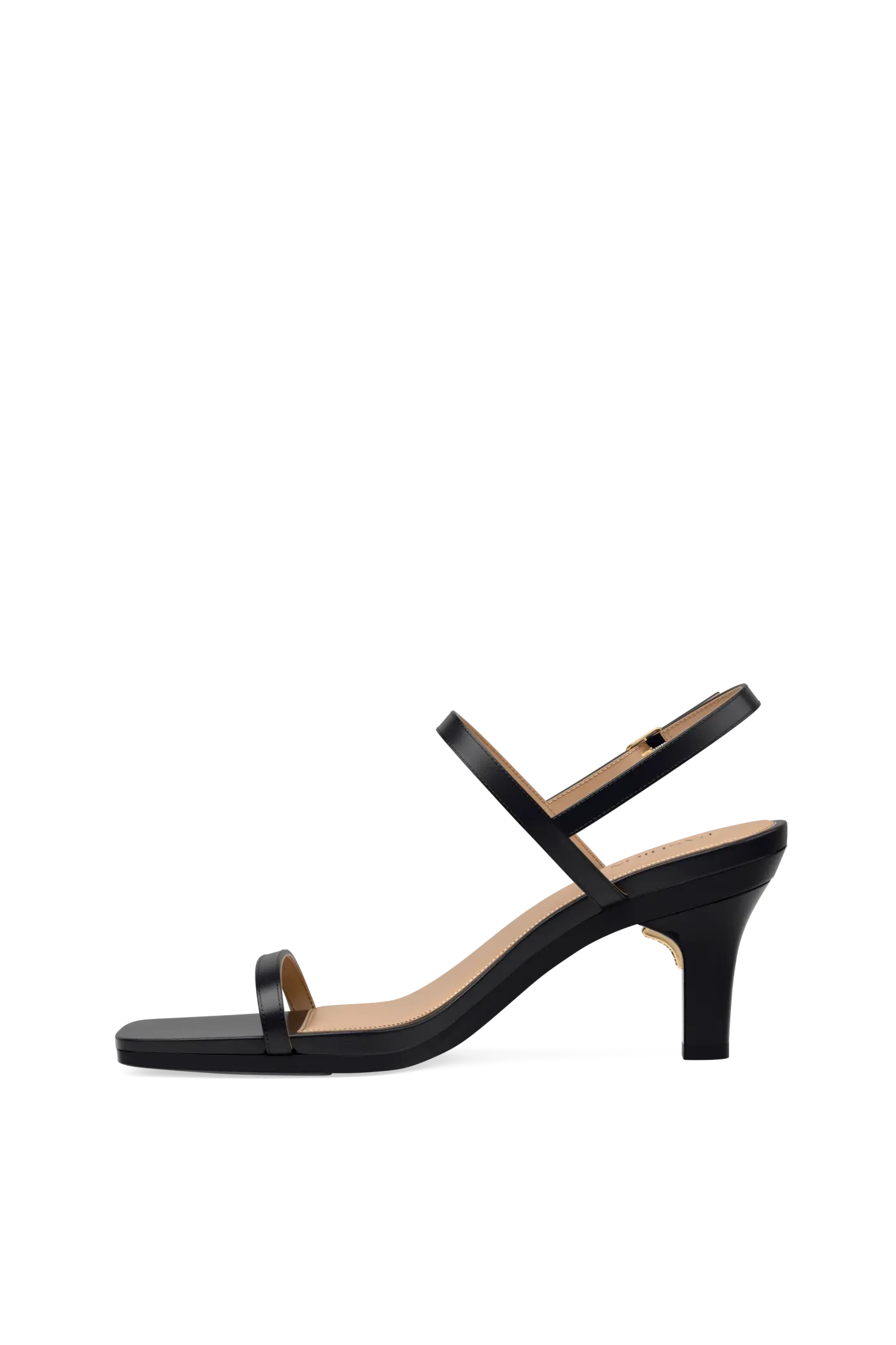 The Miranda - Coal Leather 3 Stiletto