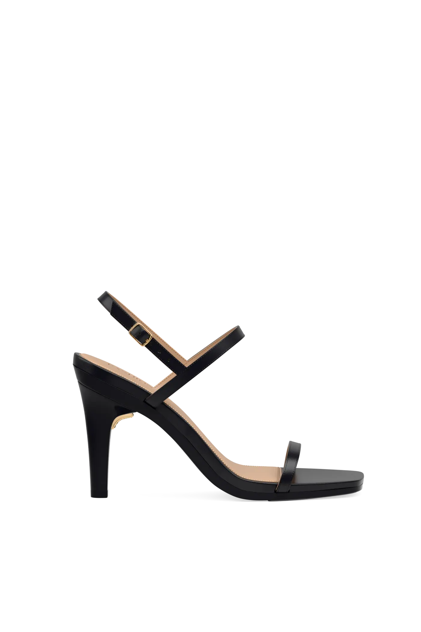 The Miranda - Coal Leather 4 Stiletto