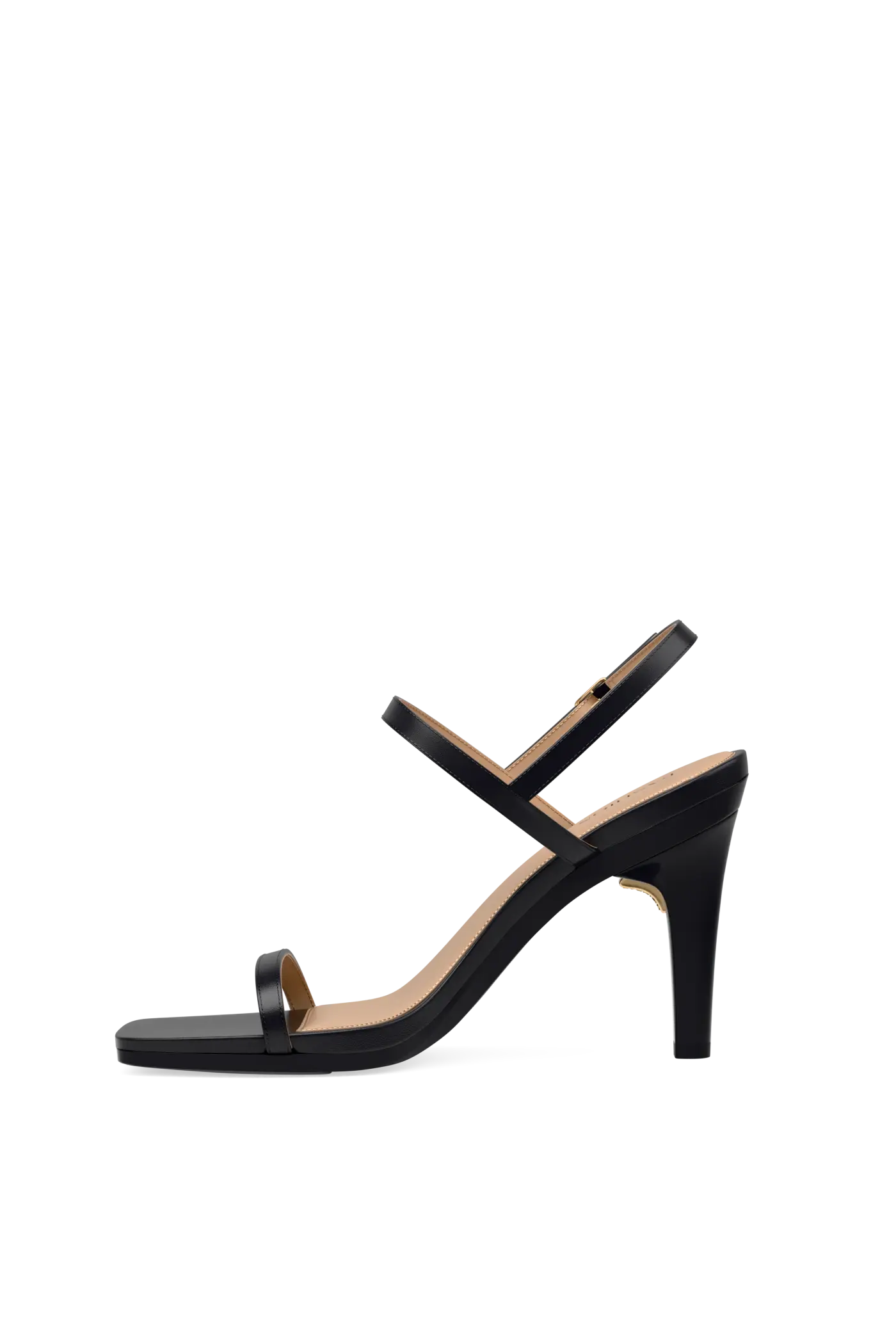 The Miranda - Coal Leather 4 Stiletto