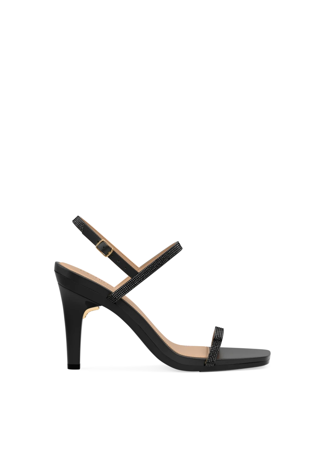 The Miranda - Coal Rhinestone 4 Stiletto