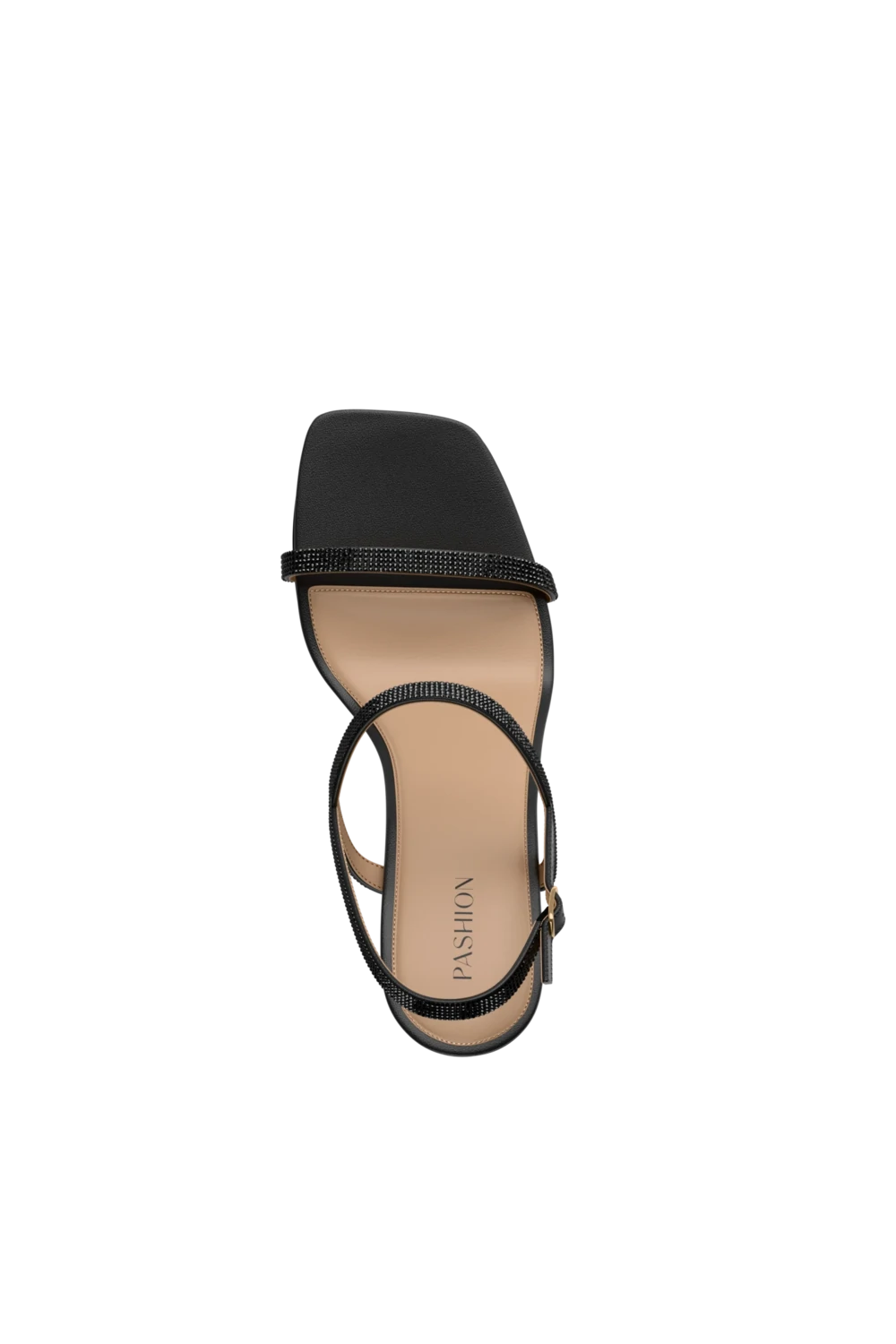 The Miranda - Coal Rhinestone 4 Block