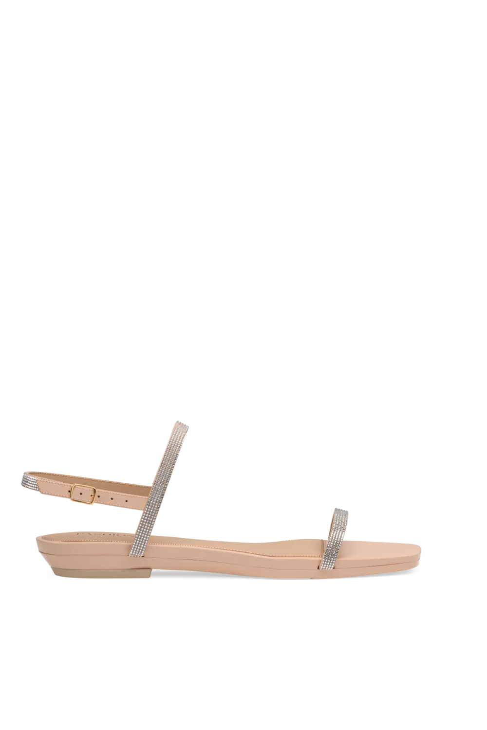 The Miranda - Sand Rhinestone Flat