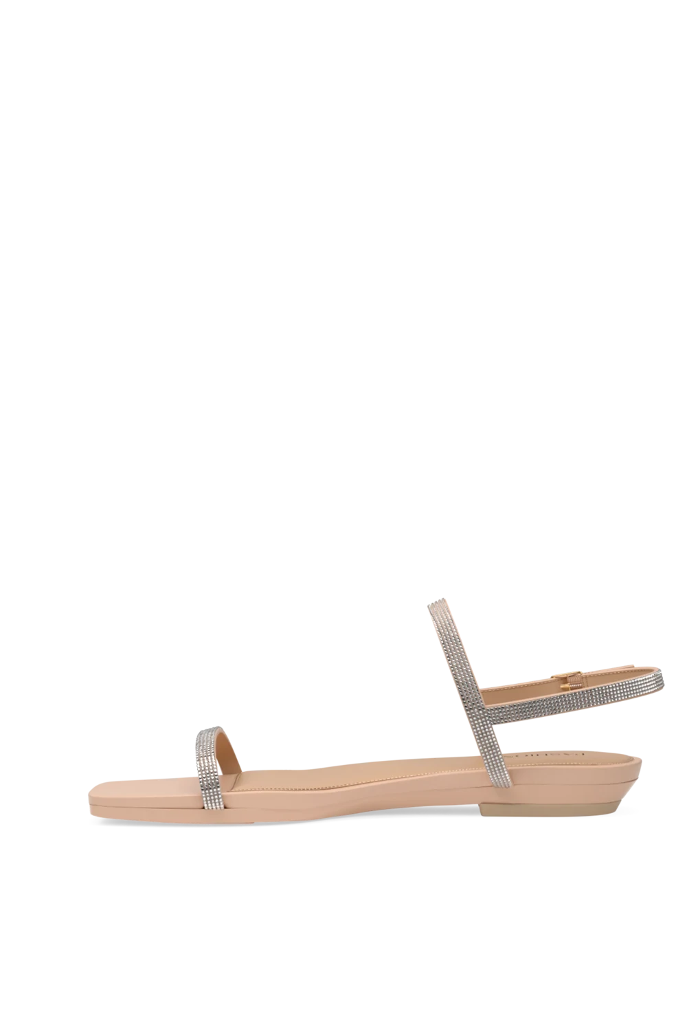 The Miranda - Sand Rhinestone Flat