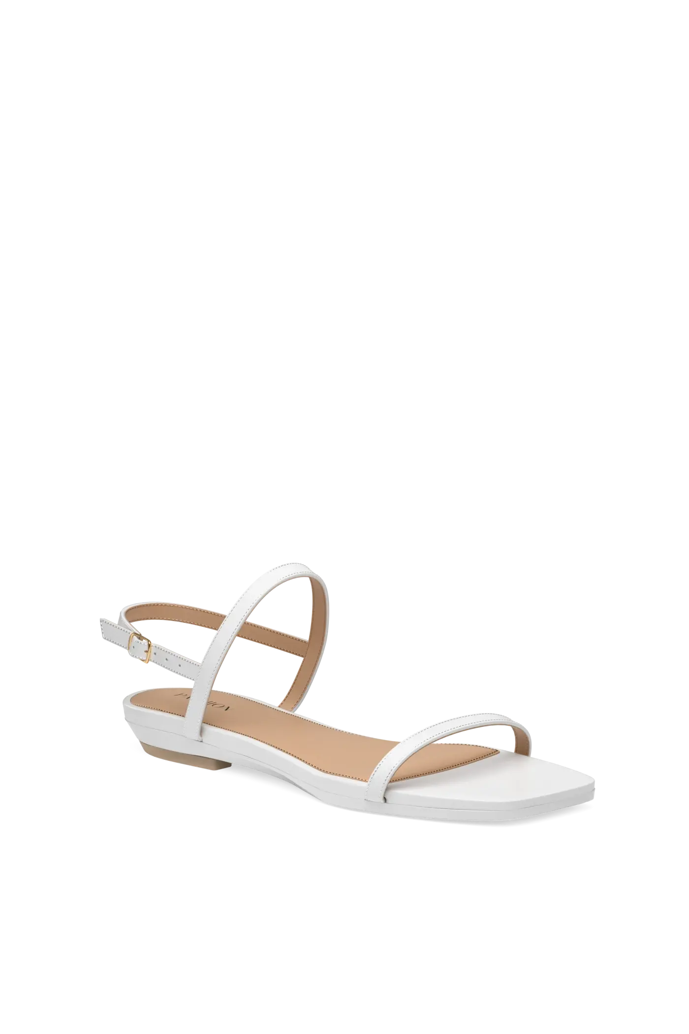 The Miranda - White Leather 3 Stiletto