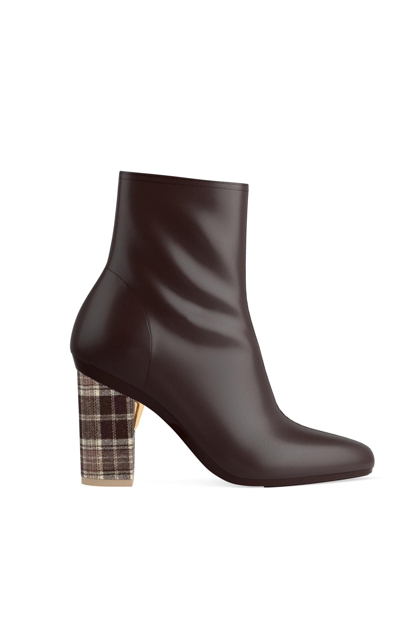 Block Heel Kit 4 Walnut Tartan