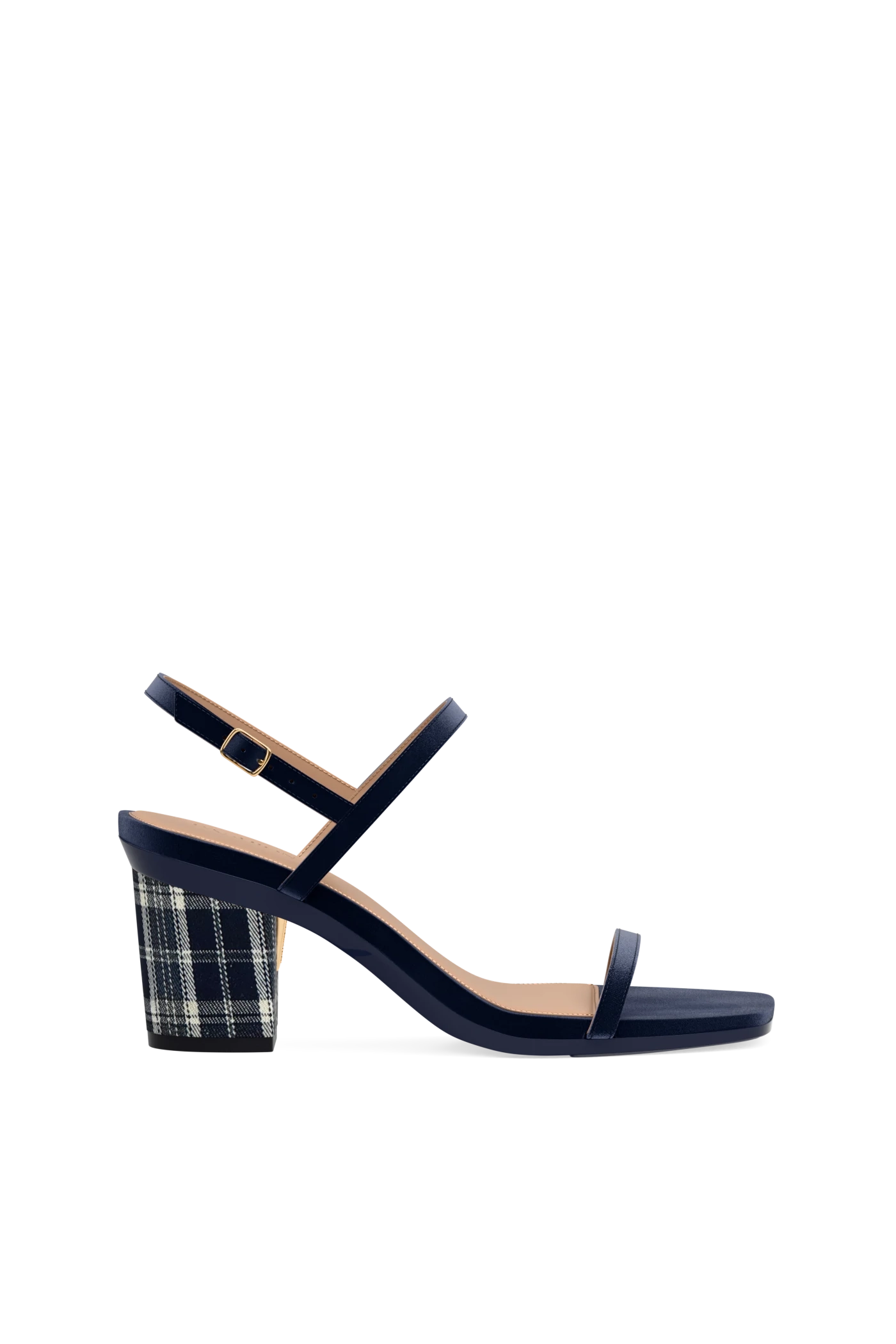 Block Heel Kit 3 Midnight Tartan