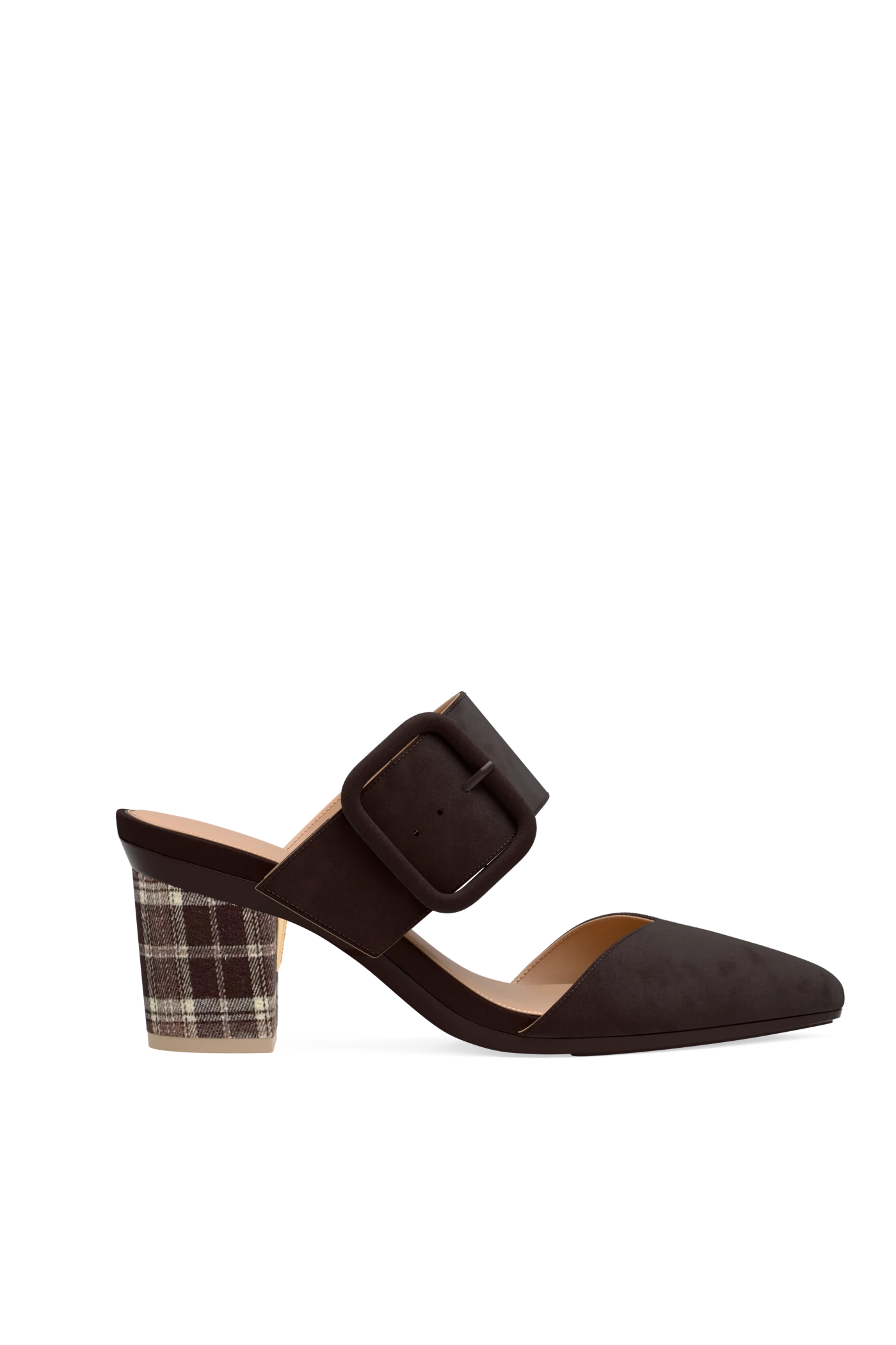Block Heel Kit 3 Walnut Tartan