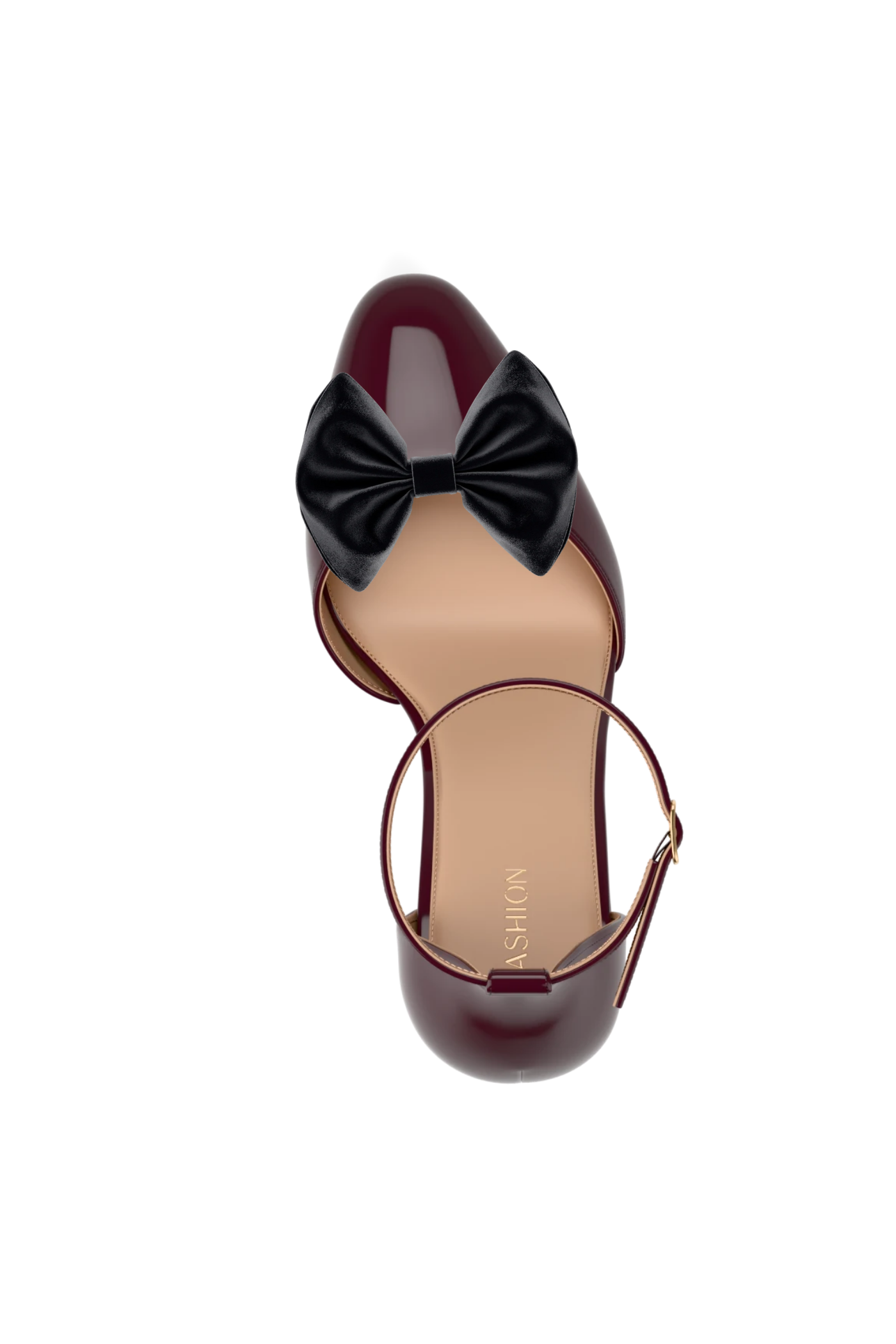 Bow Clip Coal Velvet