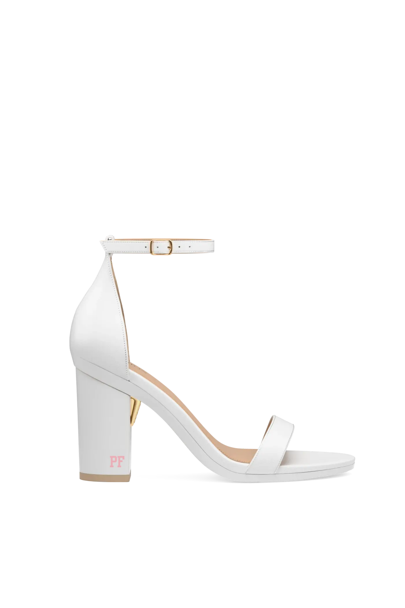 Personalized Block Heel Kit 4 White