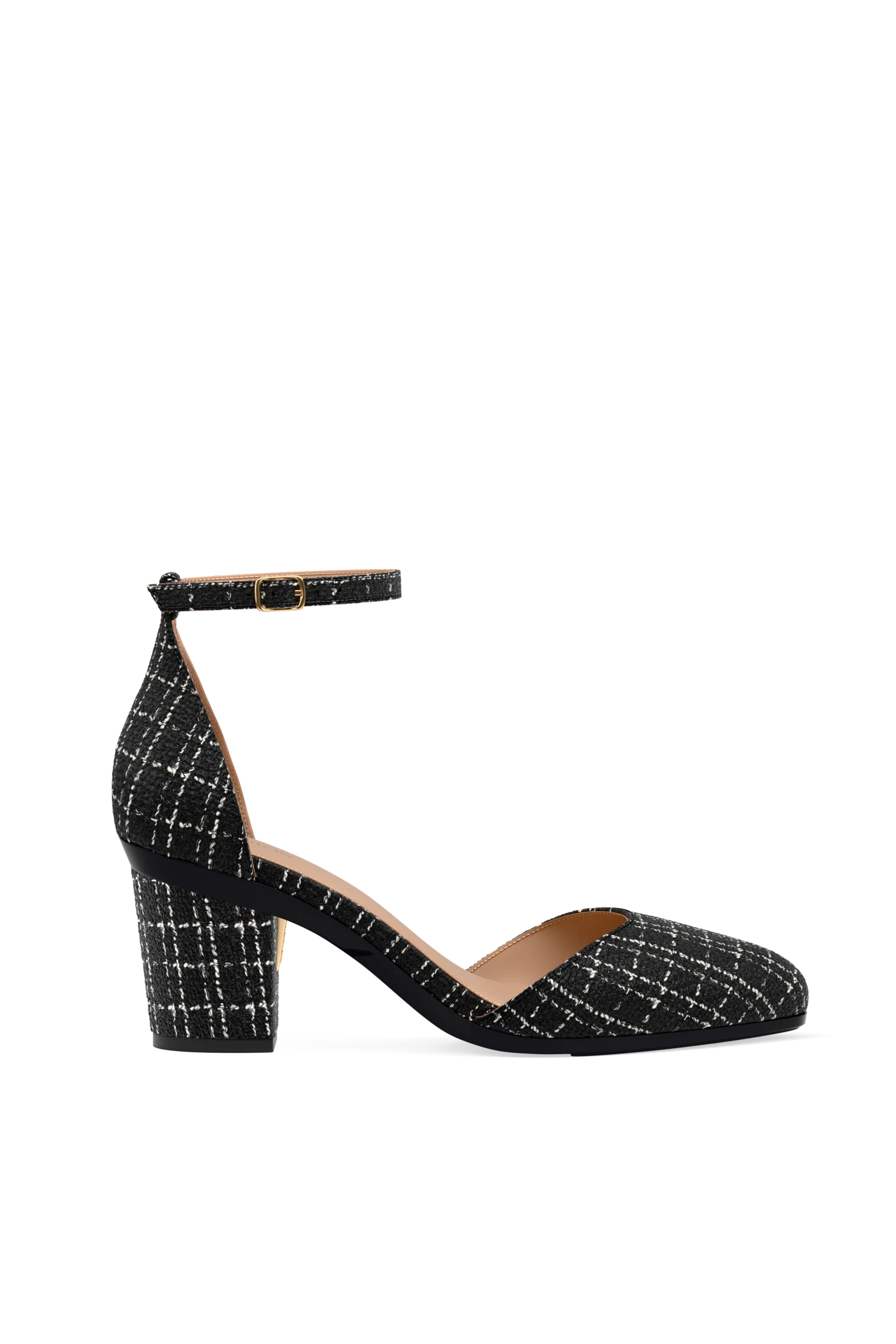 Block Heel Kit 3 Coal Tweed