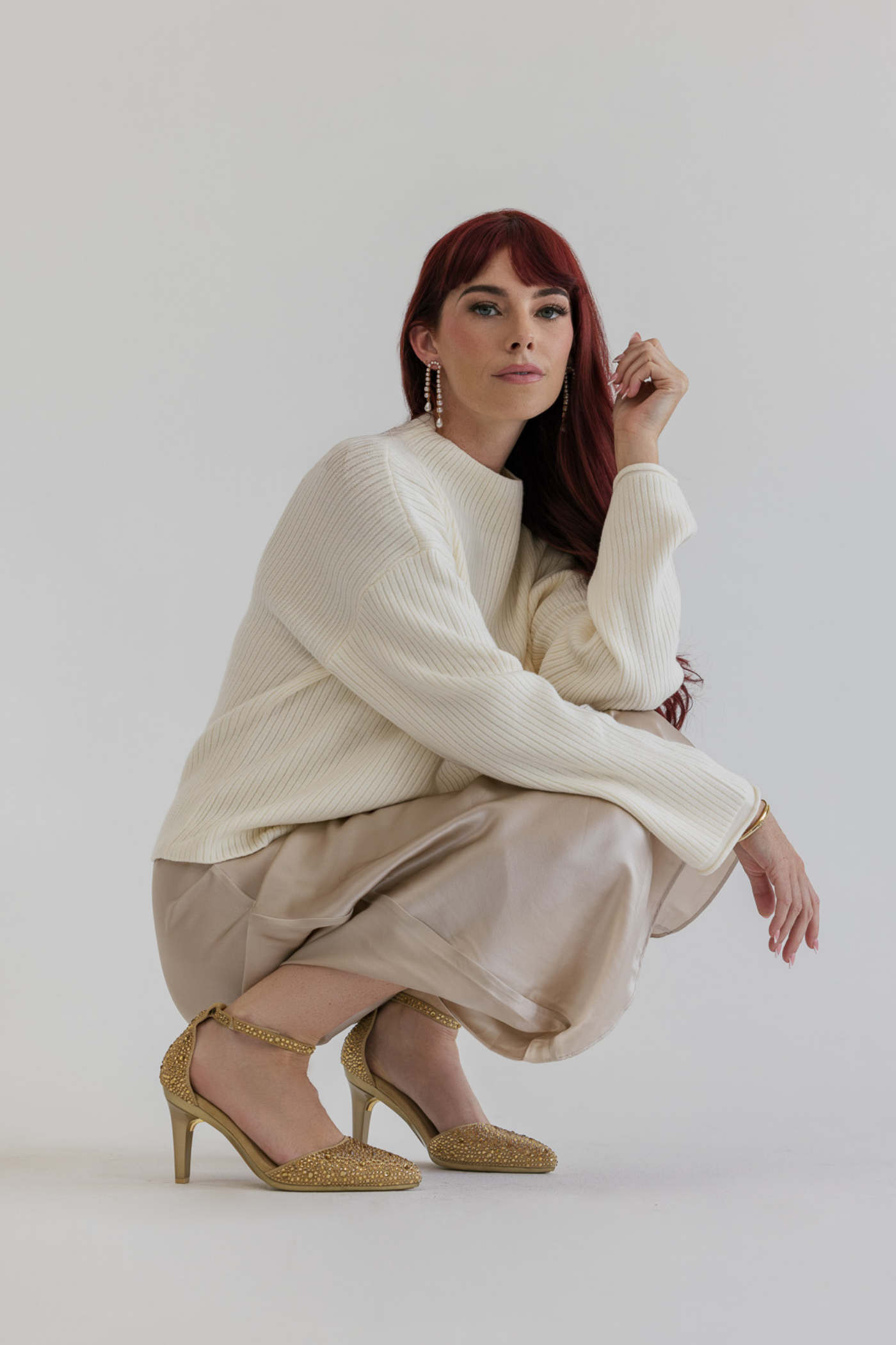 The D'Orsay - Gold Mixed Rhinestone