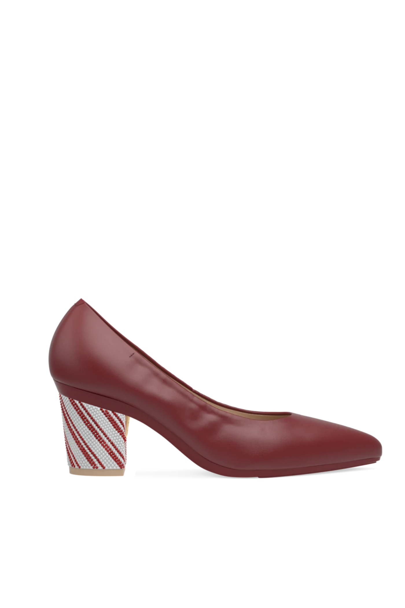 Block Heel Kit 3 Candy Cane Rhinestone