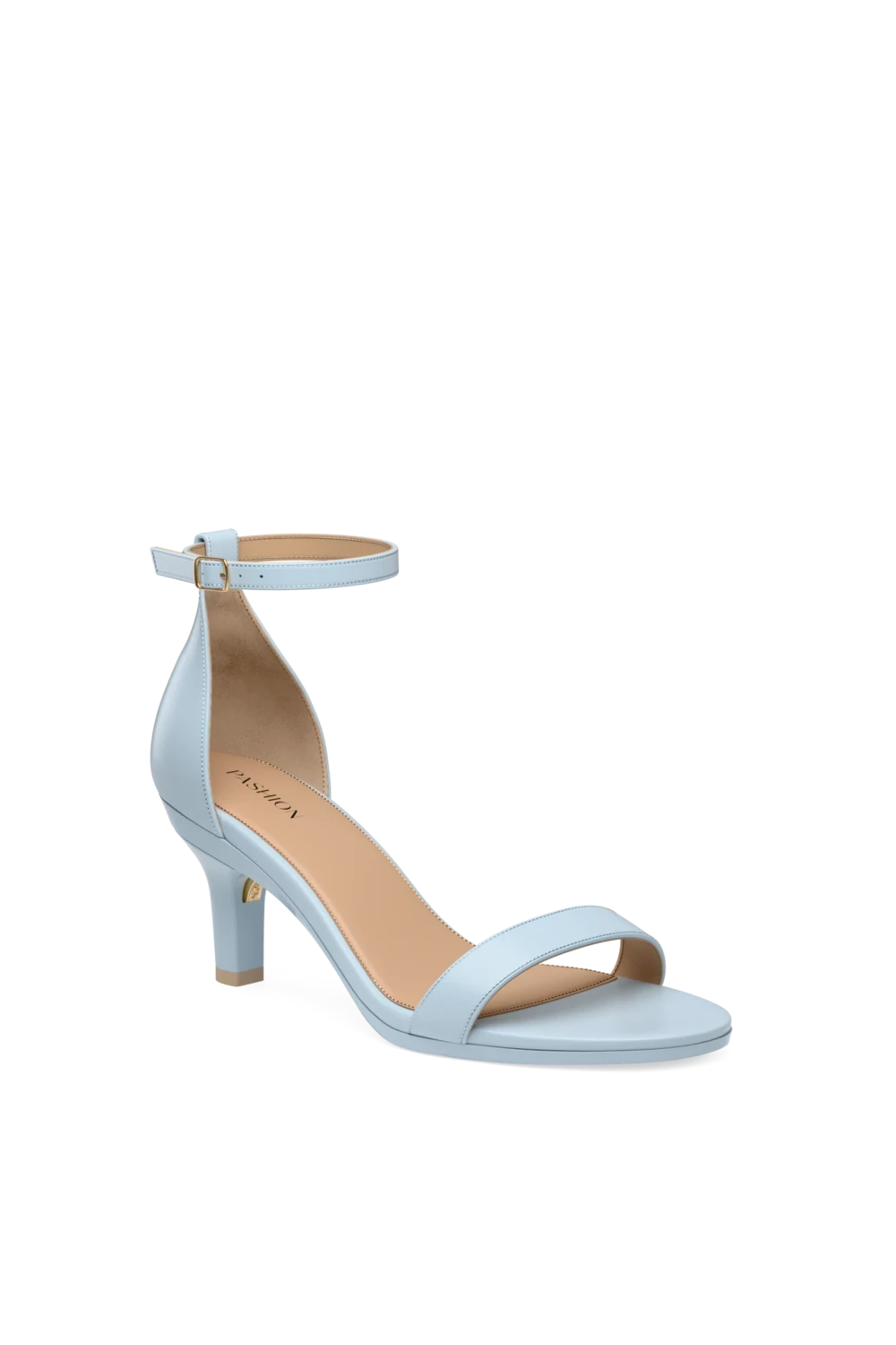 The Pashionista - Baby Blue Leather 3 Stiletto