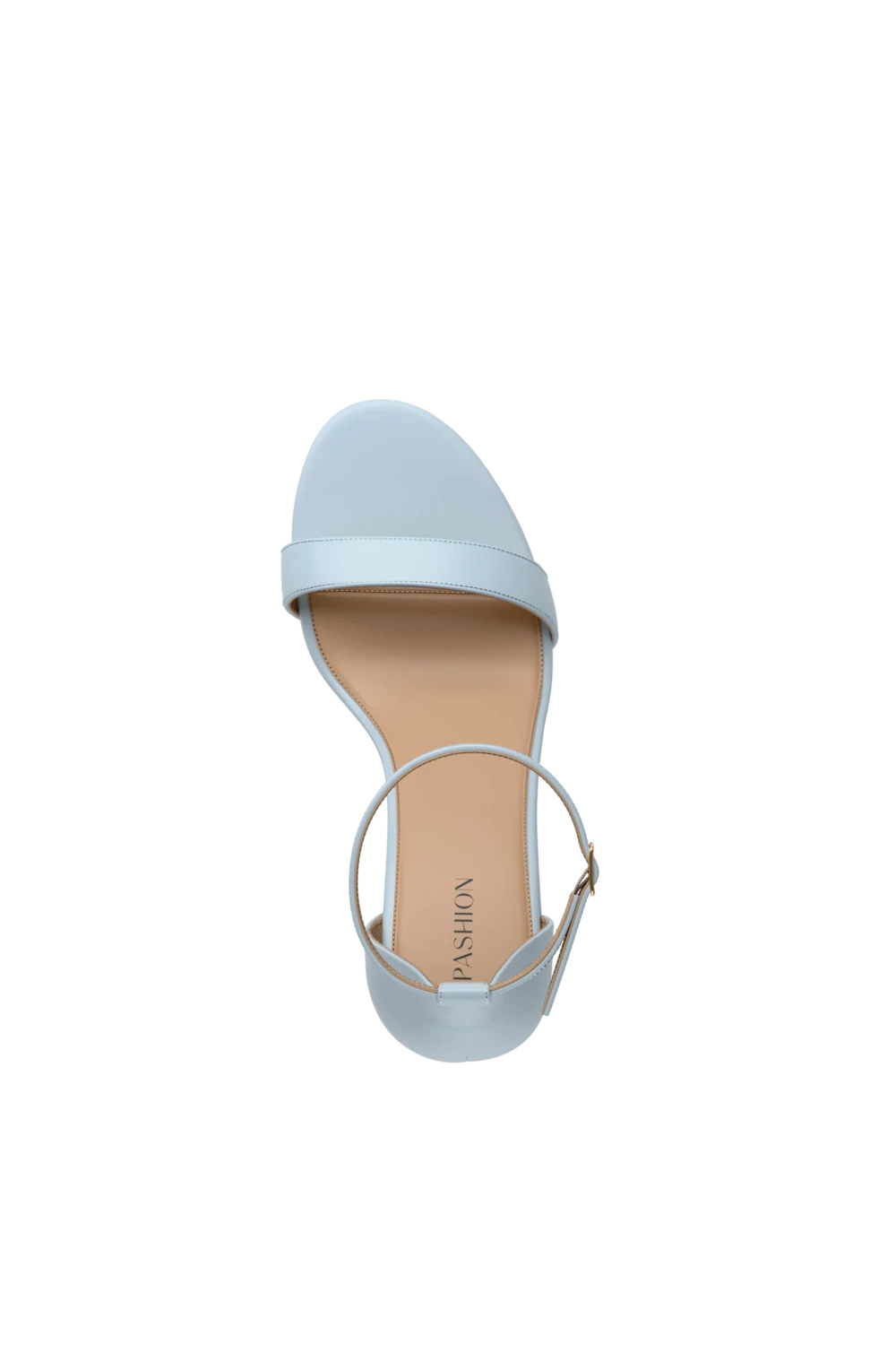 The Pashionista - Baby Blue Leather 4 Stiletto