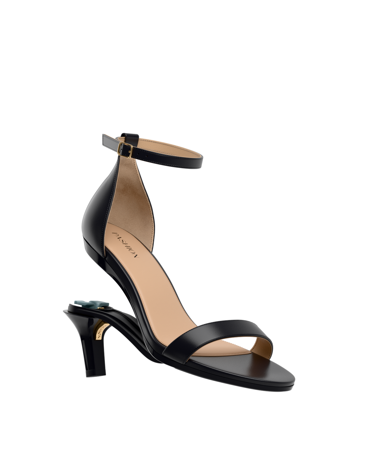 The Pashionista - Coal Black Leather + Stiletto Heel Kit 3 Coal Black