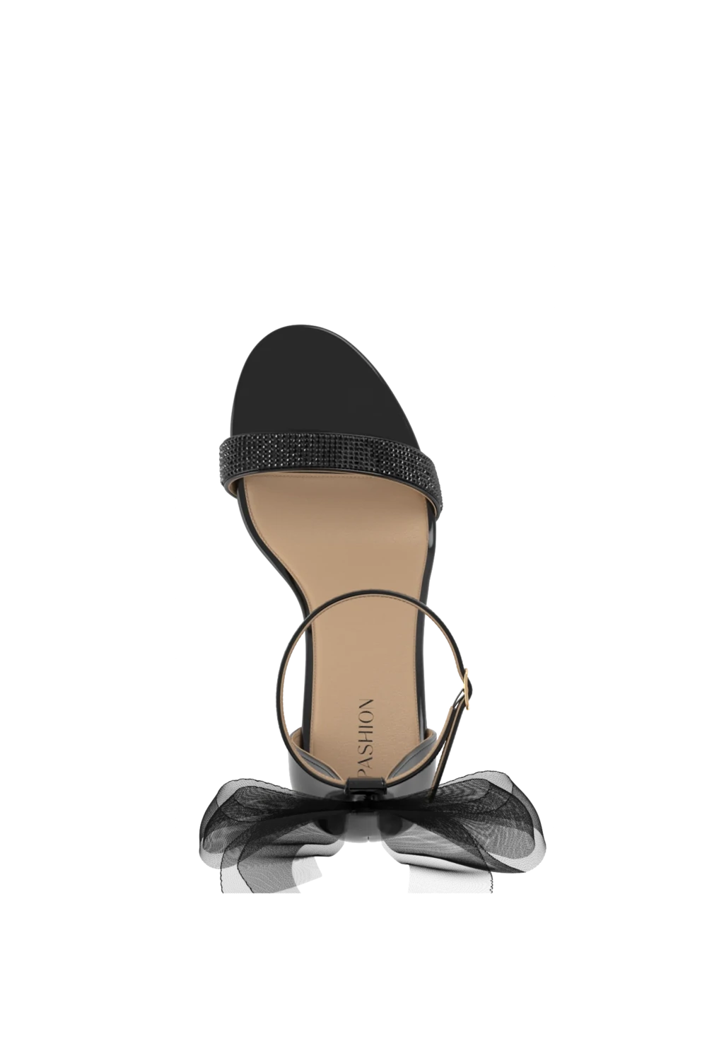 The Pashionista - Coal Patent Coal Rhinestone - FINAL SALE