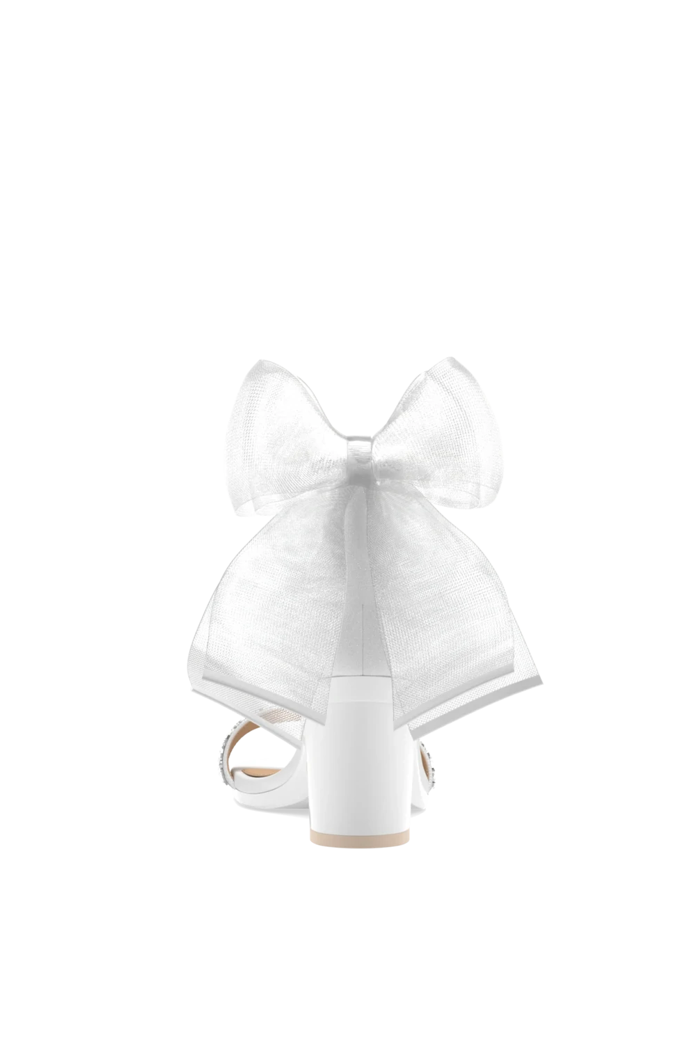 The Pashionista - White Crystal Bow + Block Heel Kit 3 White