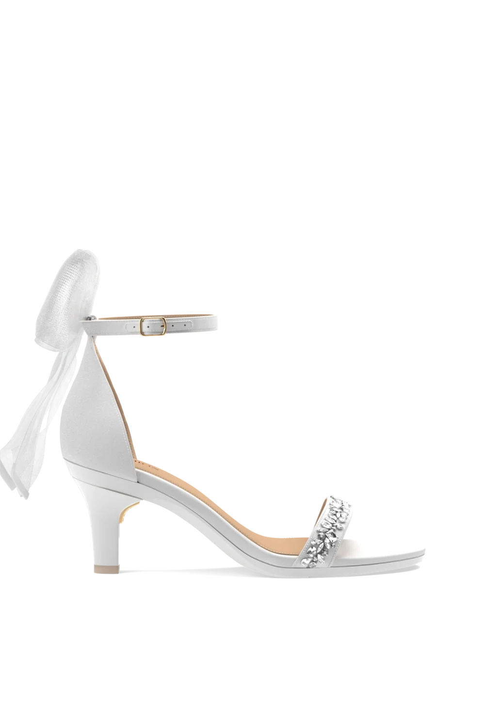 The Pashionista - White Crystal Bow + Stiletto Heel Kit 3 White