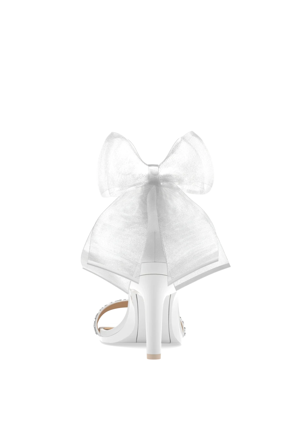 The Pashionista - White Crystal Bow + Stiletto Heel Kit 4 White