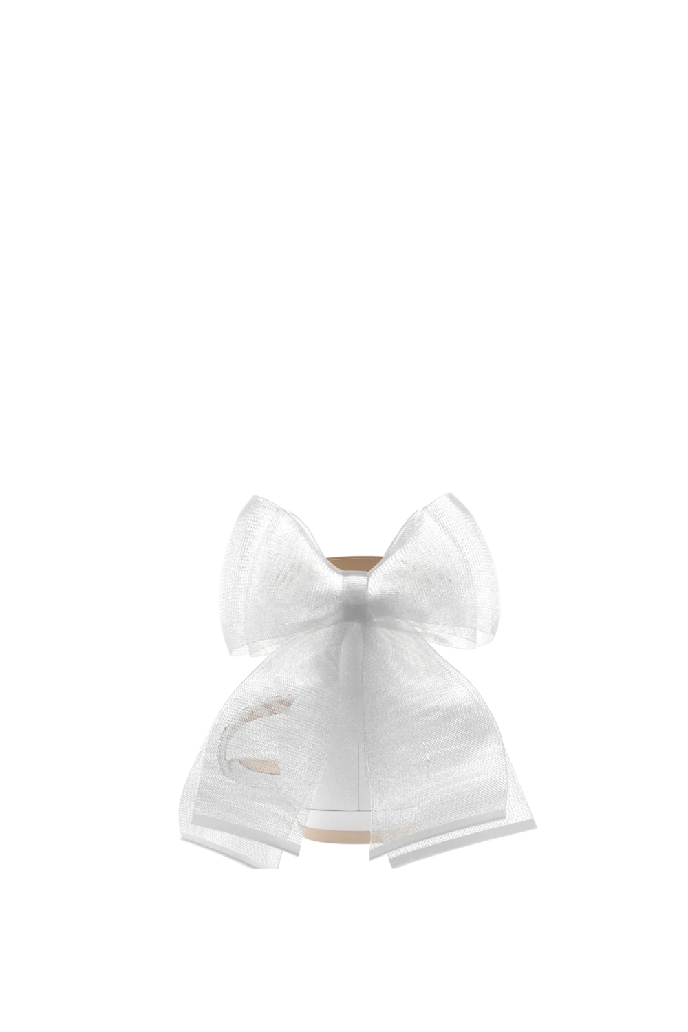 The Pashionista - White Crystal Bow