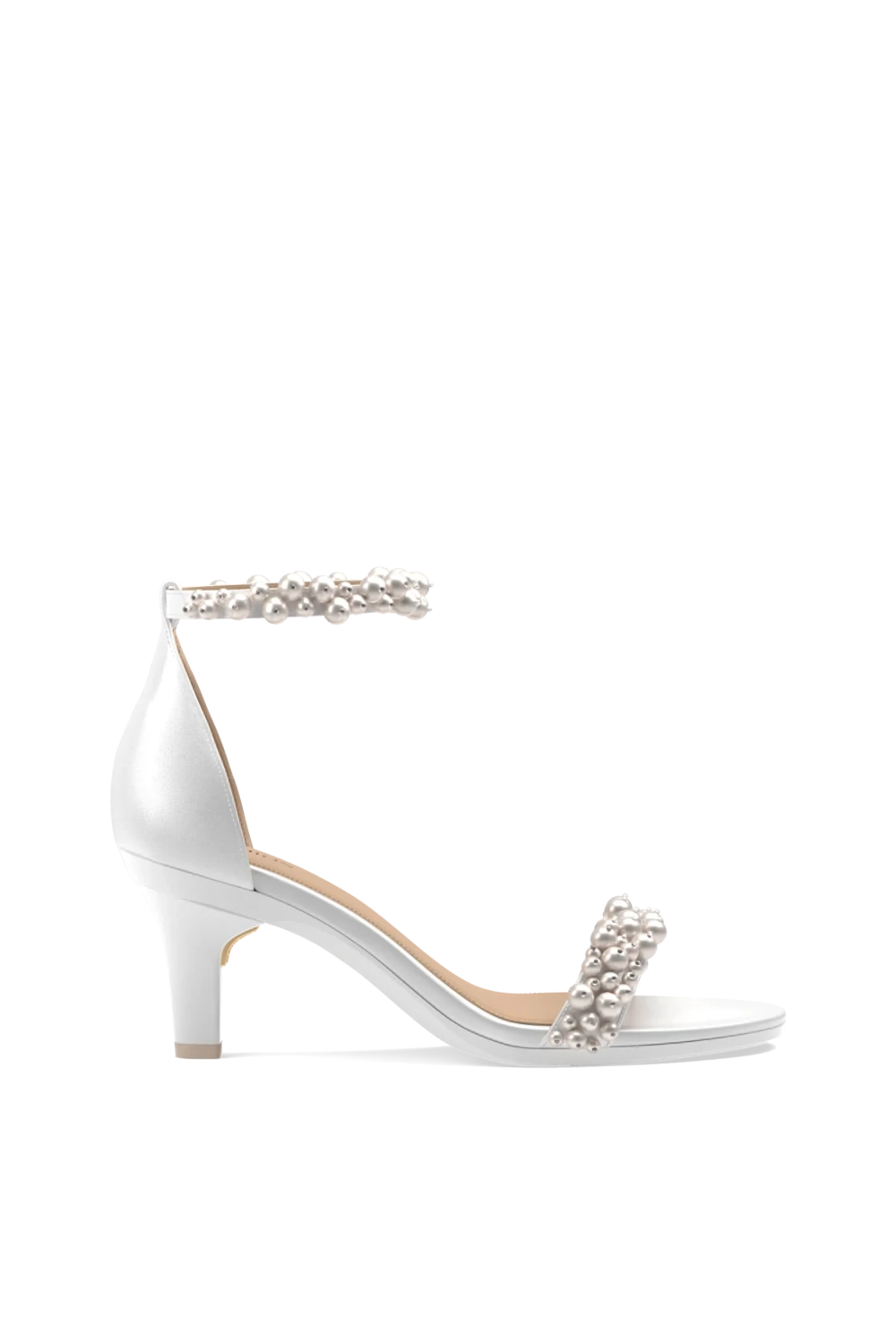 The Pashionista - White Satin Pearl + Stiletto Heel Kit 3 White