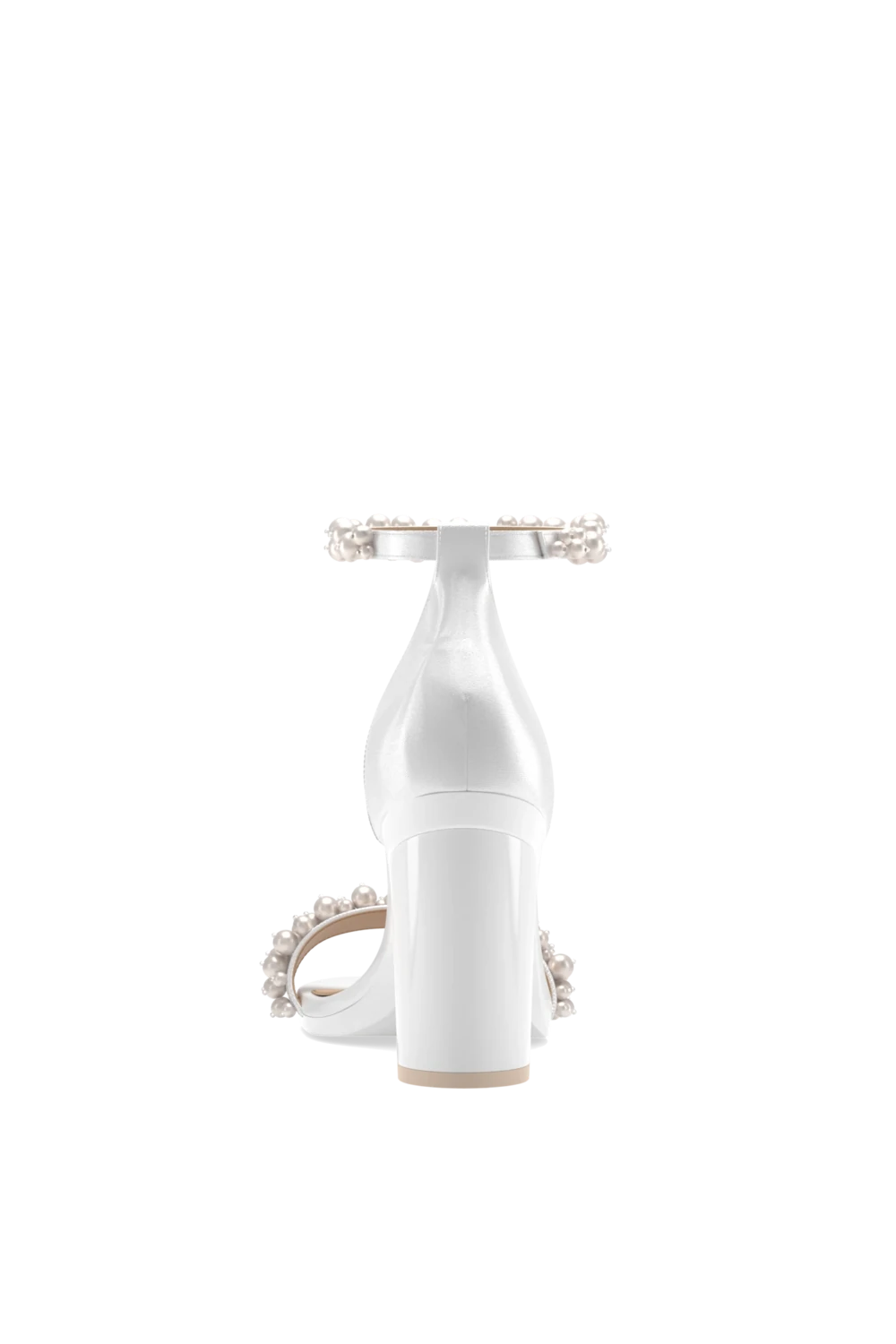 The Pashionista - White Satin Pearl + Block Heel Kit 4 White