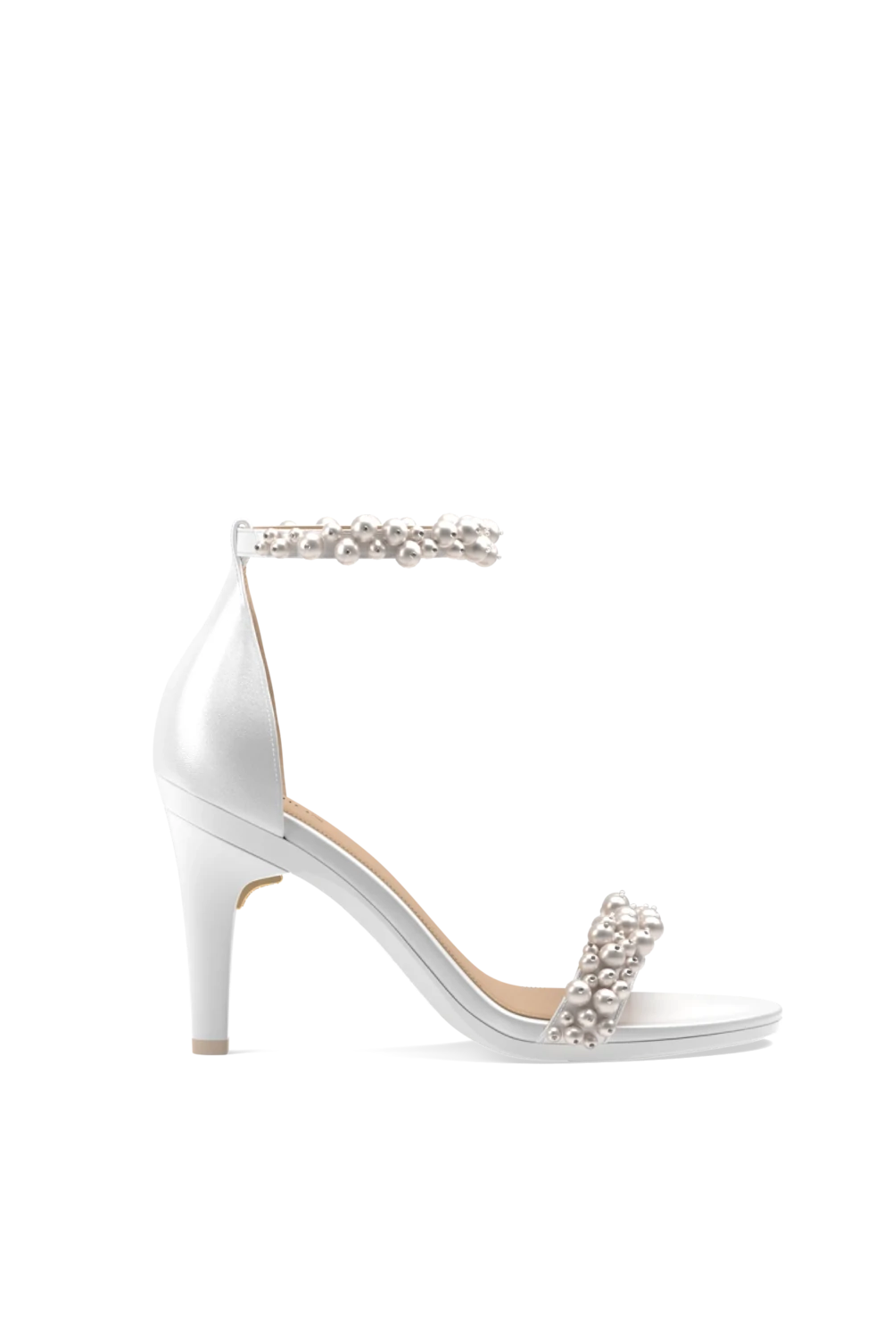 The Pashionista - White Satin Pearl + Stiletto Heel Kit 4 White