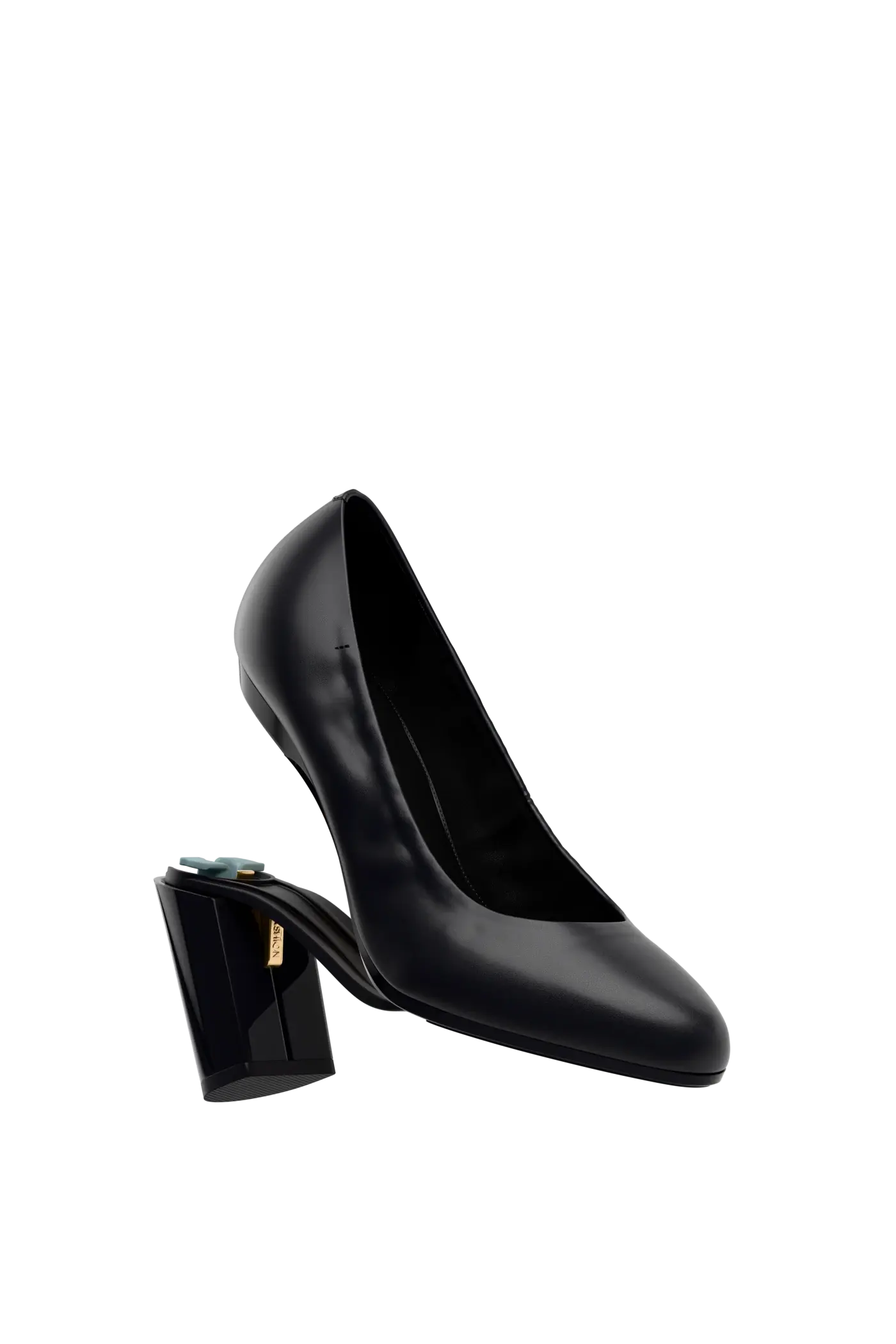 The Phoebe - Coal Leather 4 Block