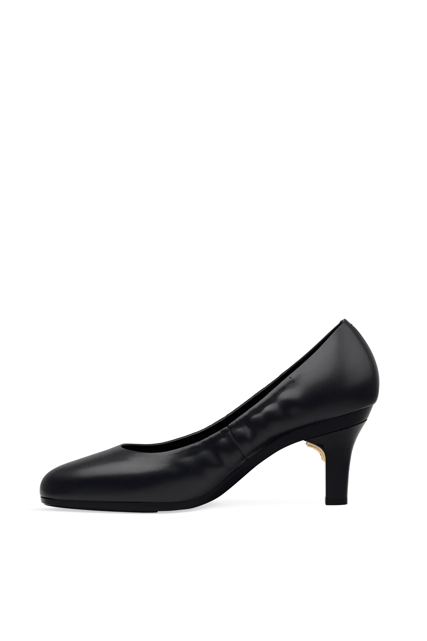 The Phoebe - Coal Leather 3 Stiletto
