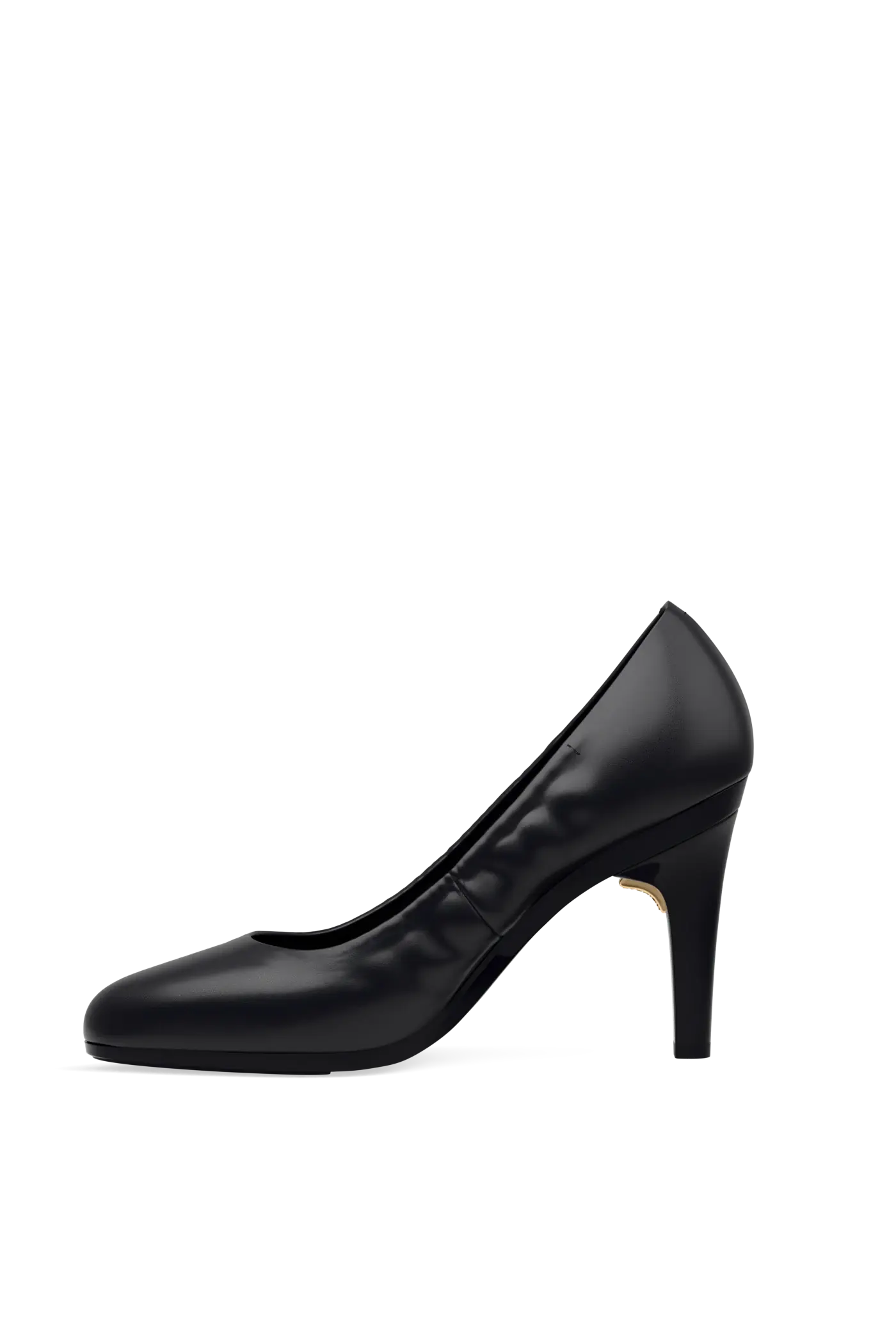 The Phoebe - Coal Leather 4 Stiletto