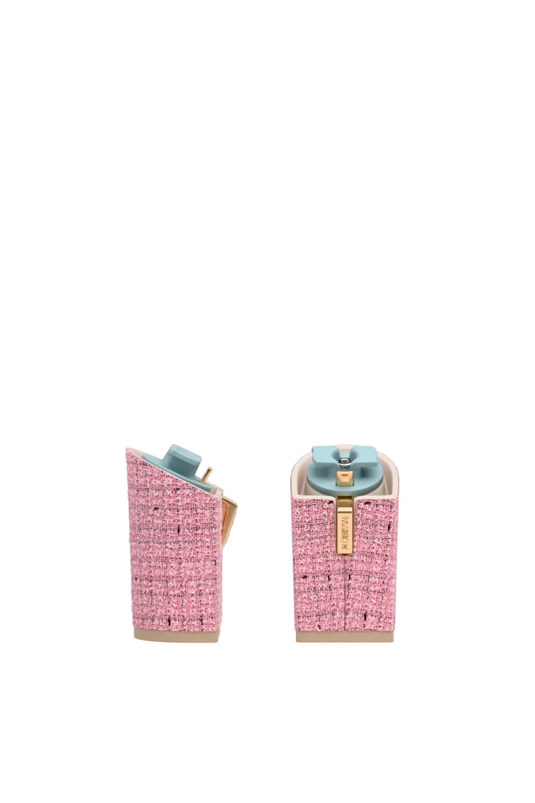 Block Heel Kit 4 Pink Tweed