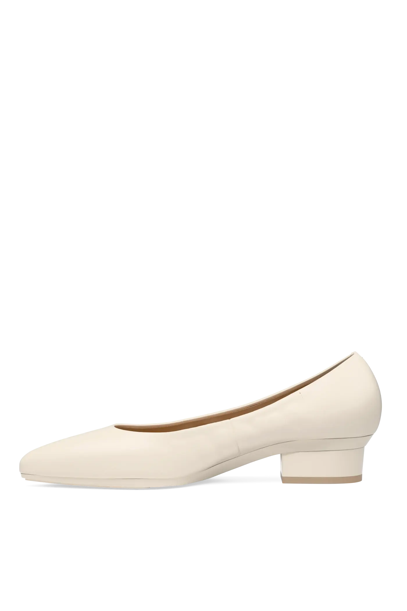 The Pump - Ivory Leather