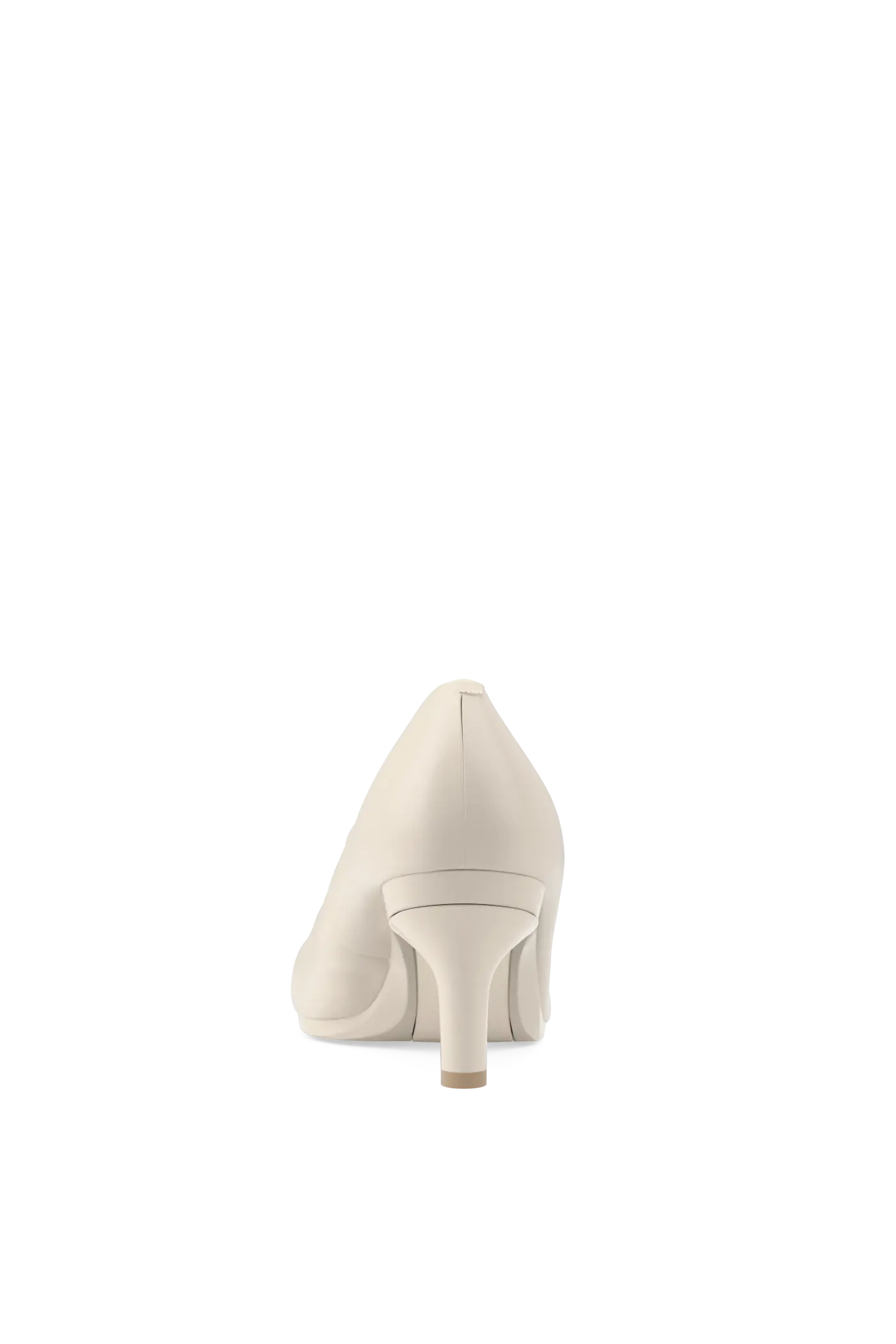 The Pump - Ivory Leather 3 Stiletto