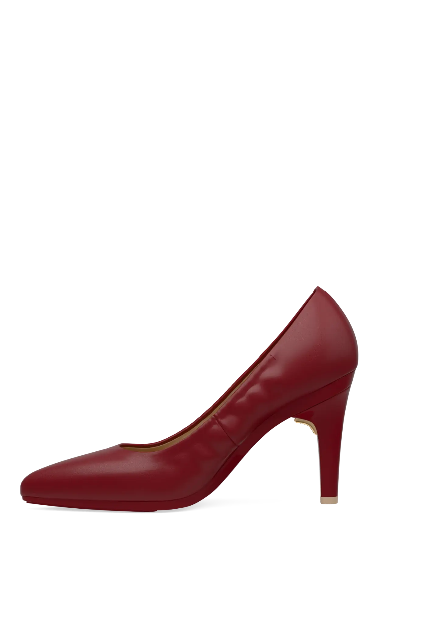 The Pump - Merlot Stretch Leather 4 Stiletto