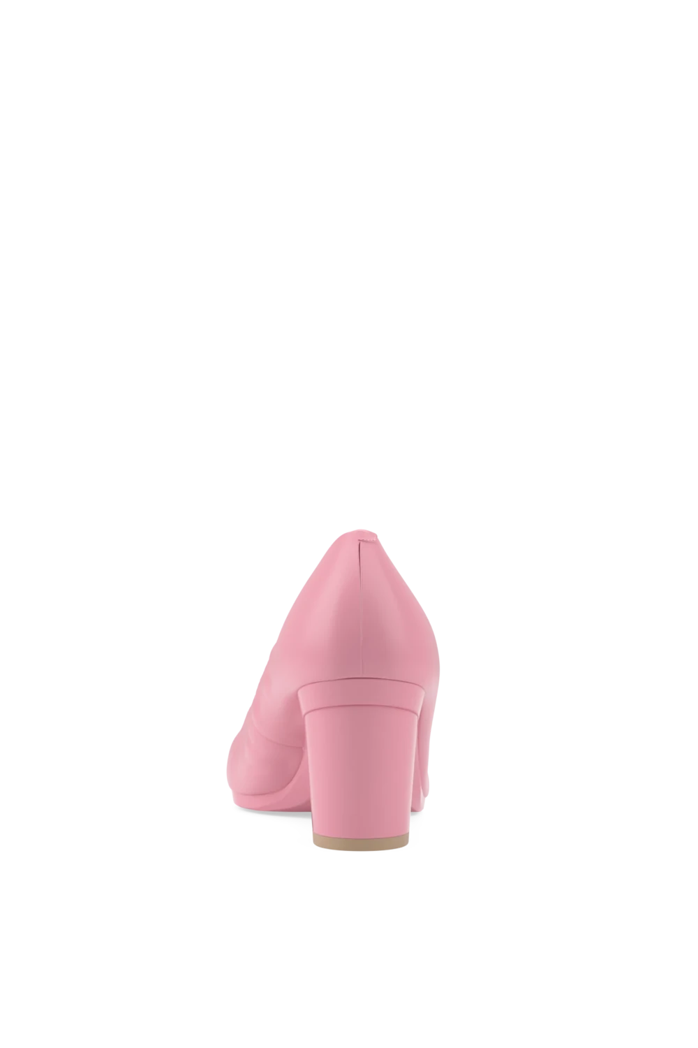 The Pump - Pink Leather 3 Block