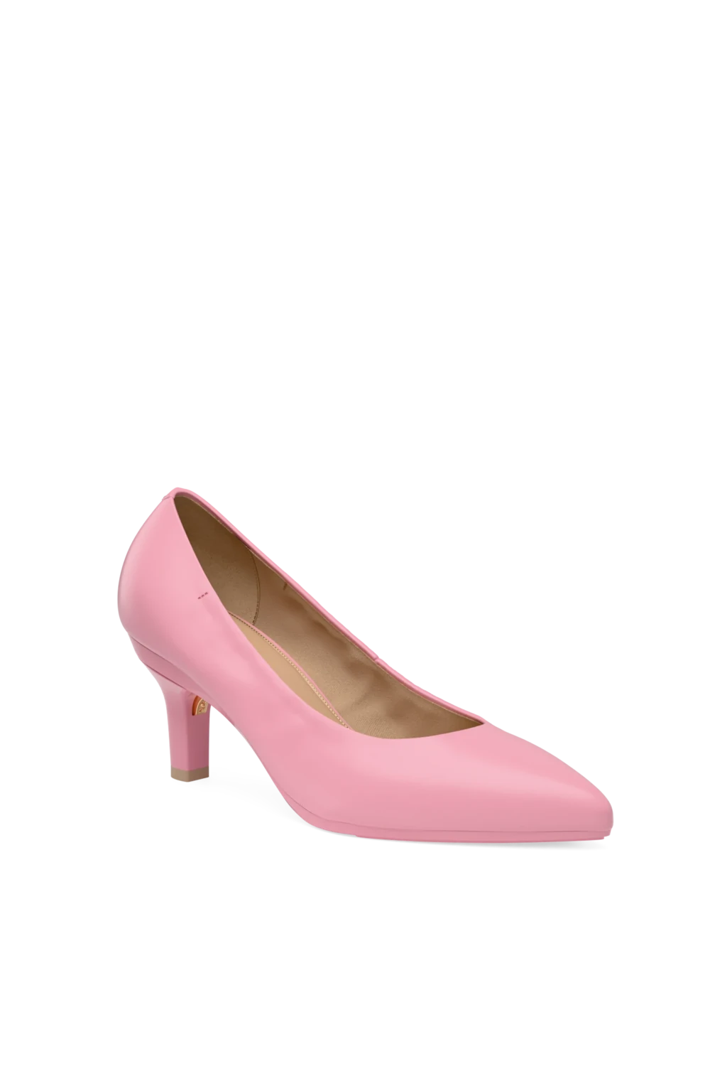 The Pump - Pink Leather 3 Stiletto