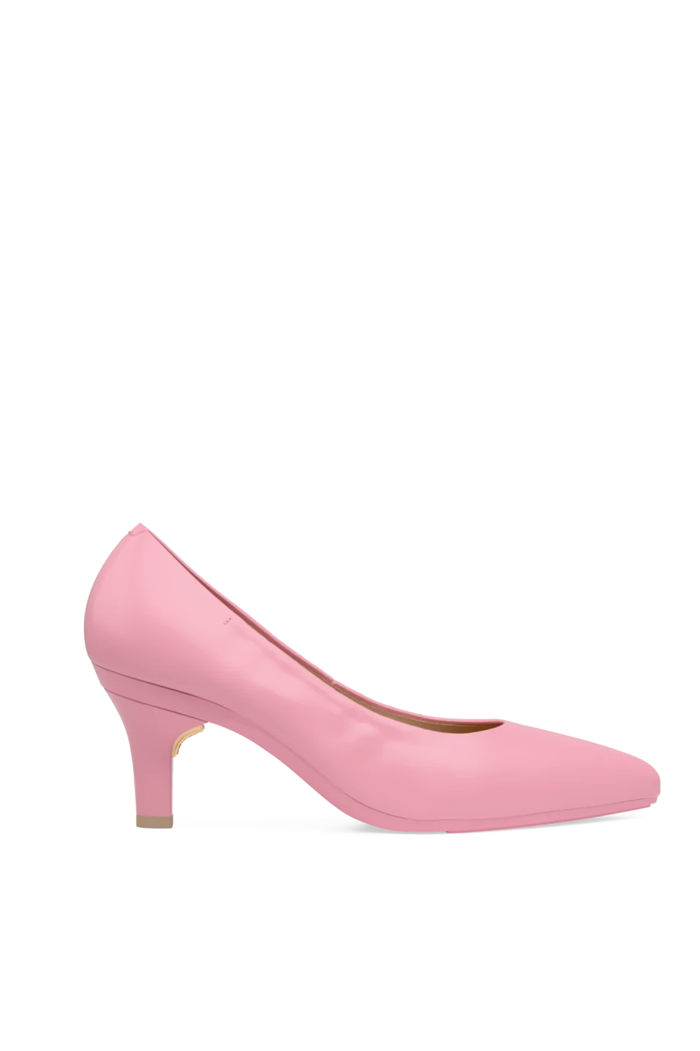 The Pump - Pink Leather 3 Stiletto