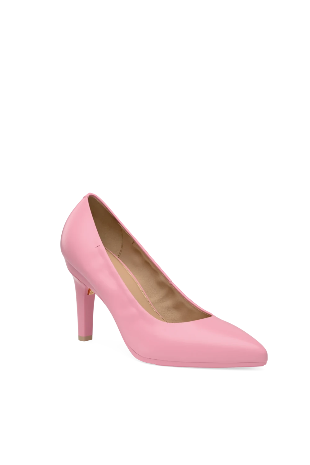 The Pump - Pink Leather 4 Stiletto