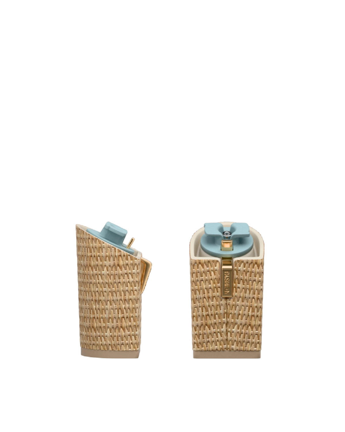Block Heel Kit 4 Rattan, 4-inch interchangeable block heel. Pashion convertible heels go from heel to flat and are customizable with interchangeable heel kits.