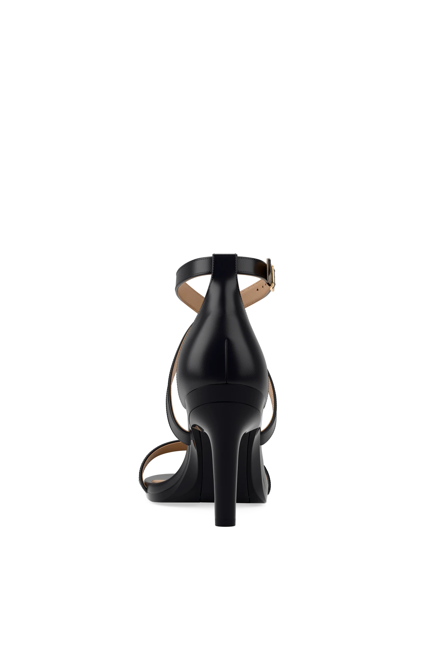 The Sandal - Coal Leather + Stiletto Heel Kit 4 Coal