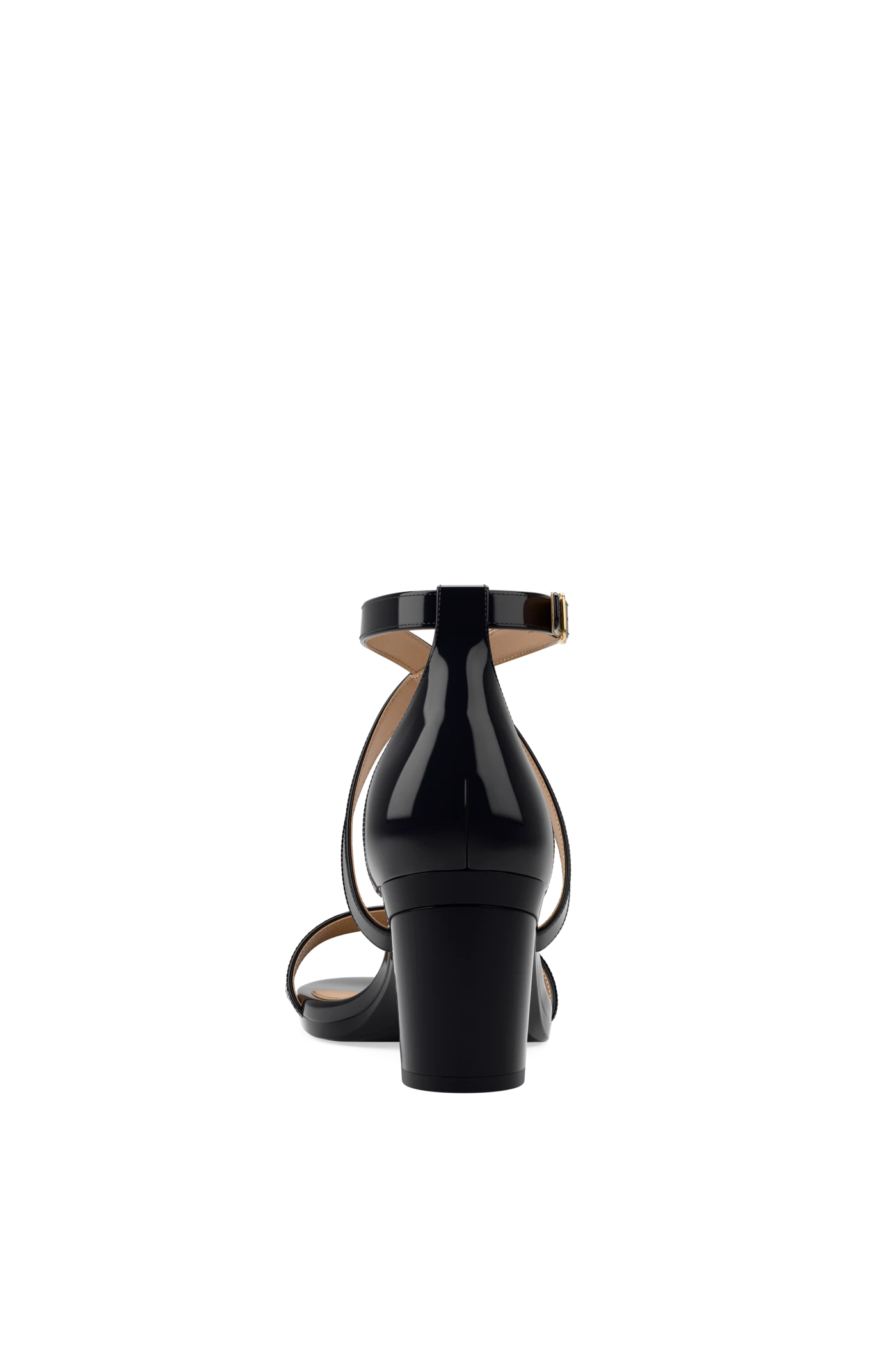 The Sandal - Coal Patent 3 Block - FINAL SALE