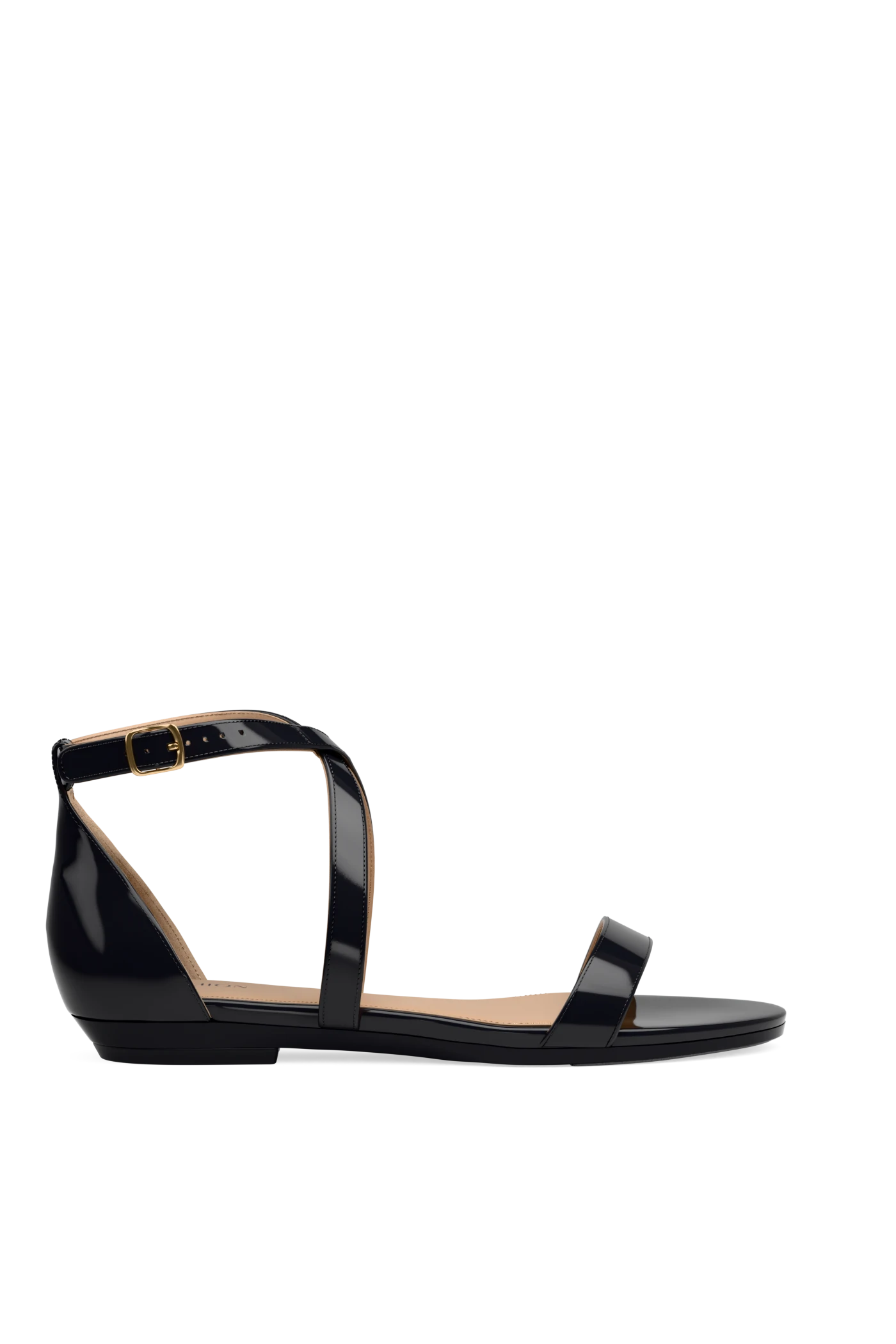 The Sandal - Coal Patent - FINAL SALE