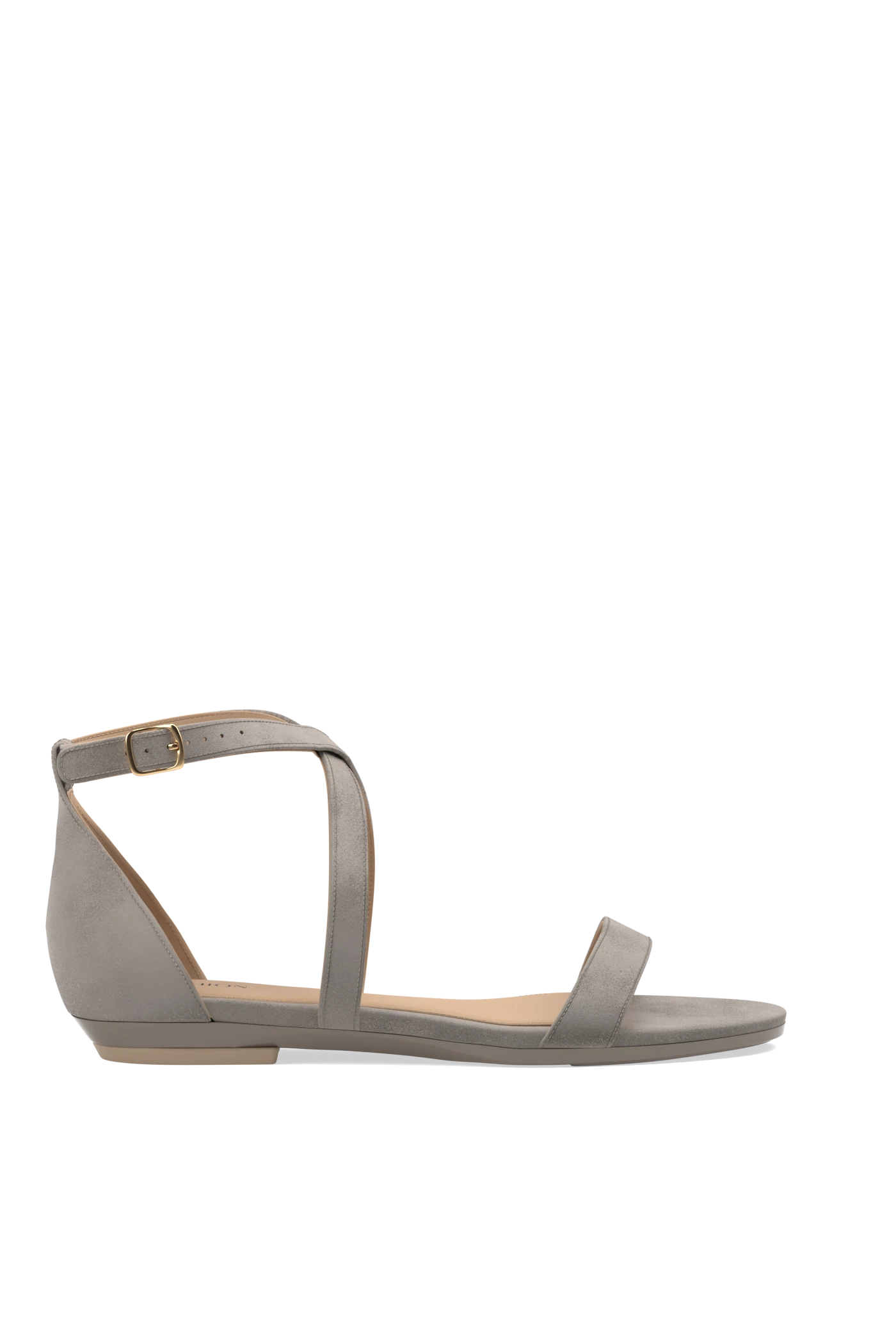 The Sandal - Storm Suede Flat - FINAL SALE