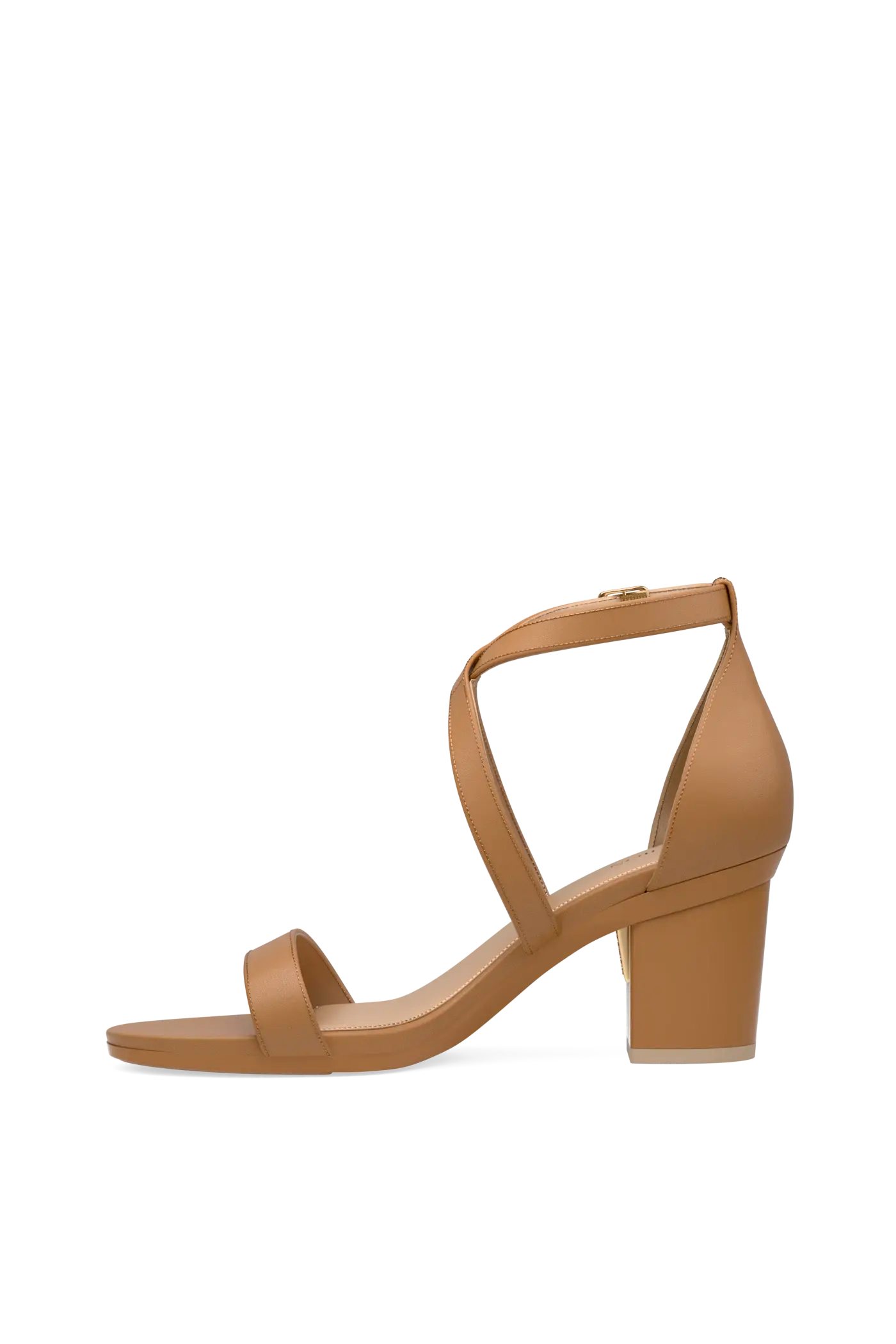 The Sandal - Whiskey Leather + Block Heel Kit 3 Whiskey