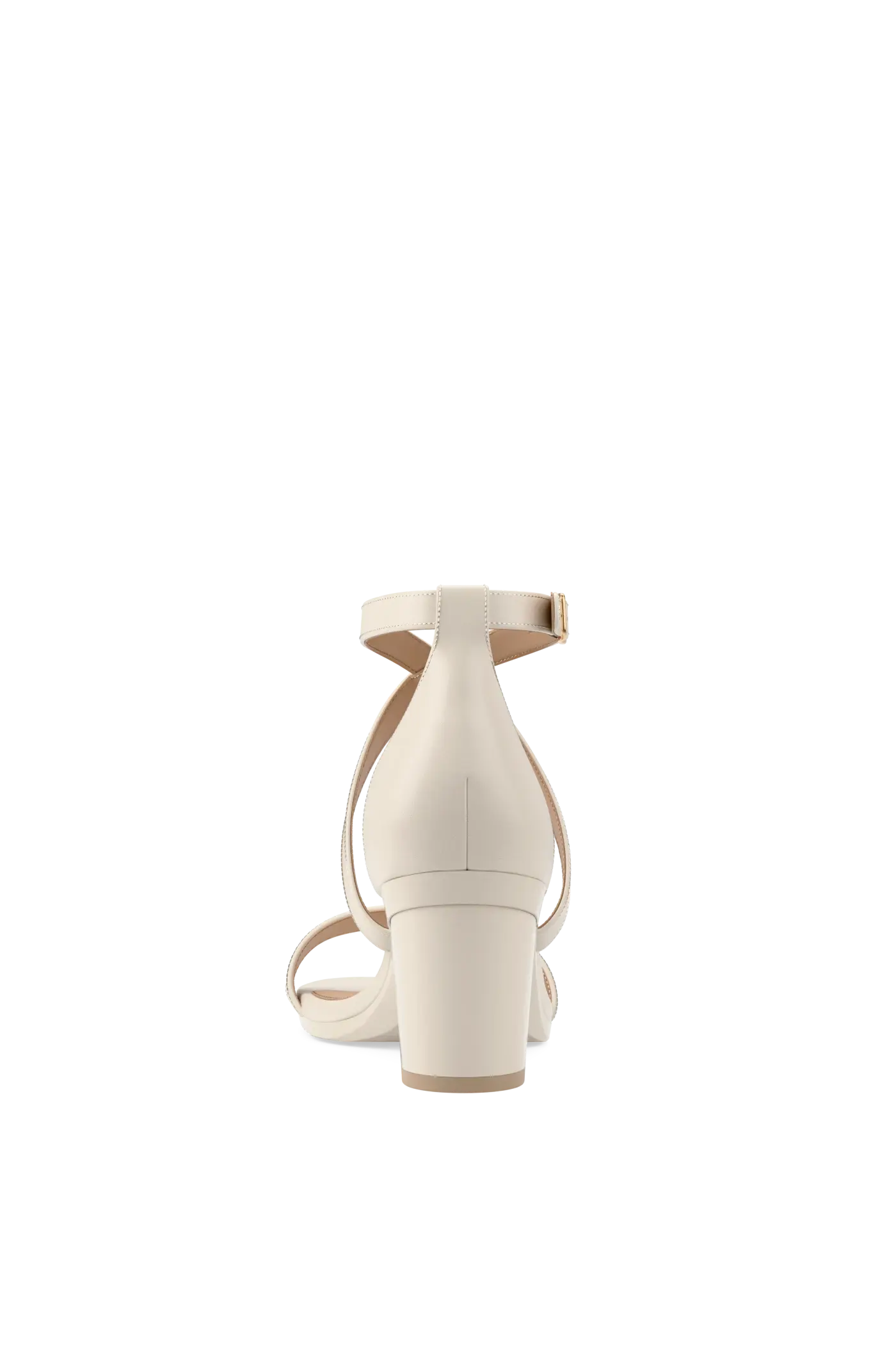 The Sandal - Ivory Leather 3 Block