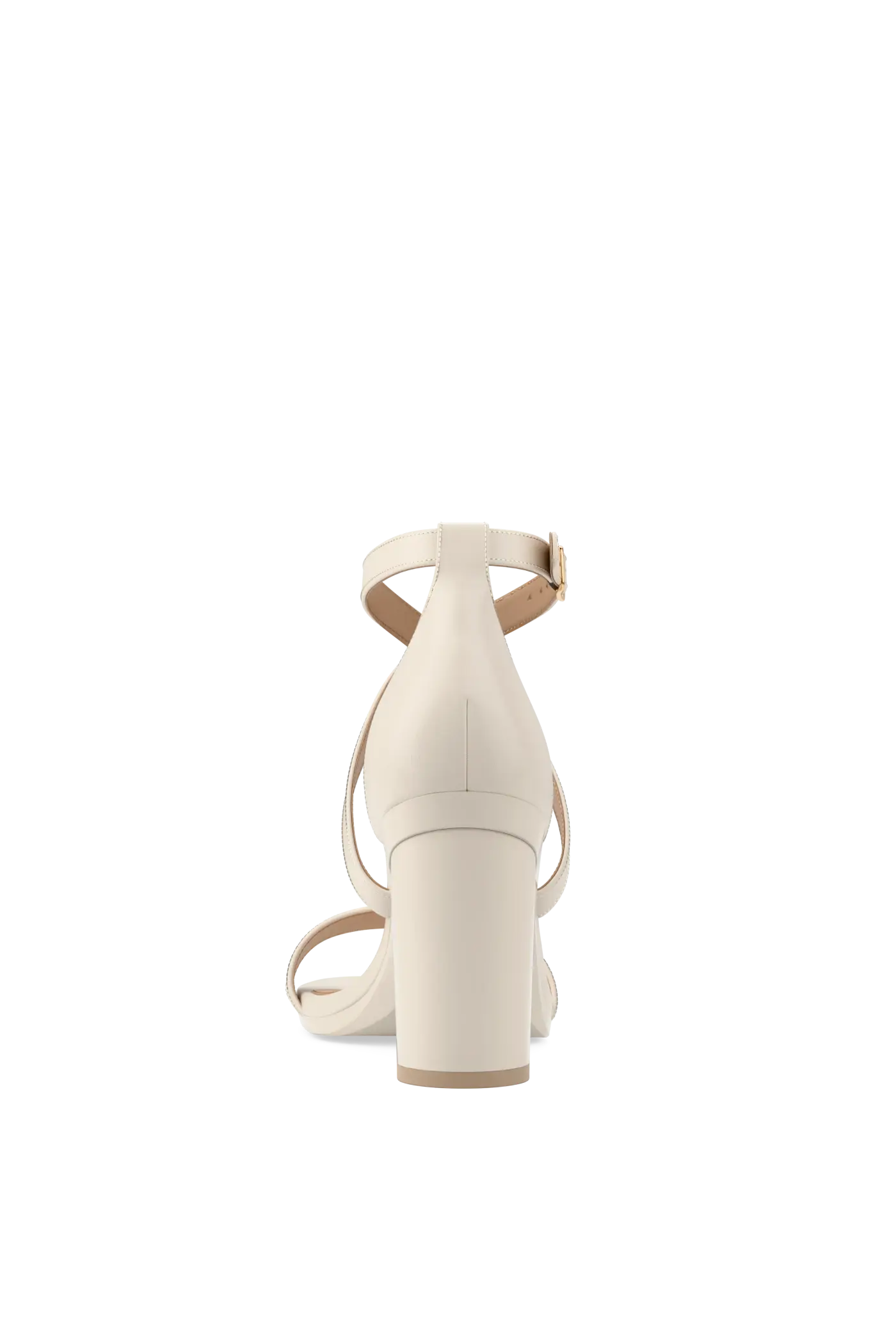 The Sandal - Ivory Leather 4 Block